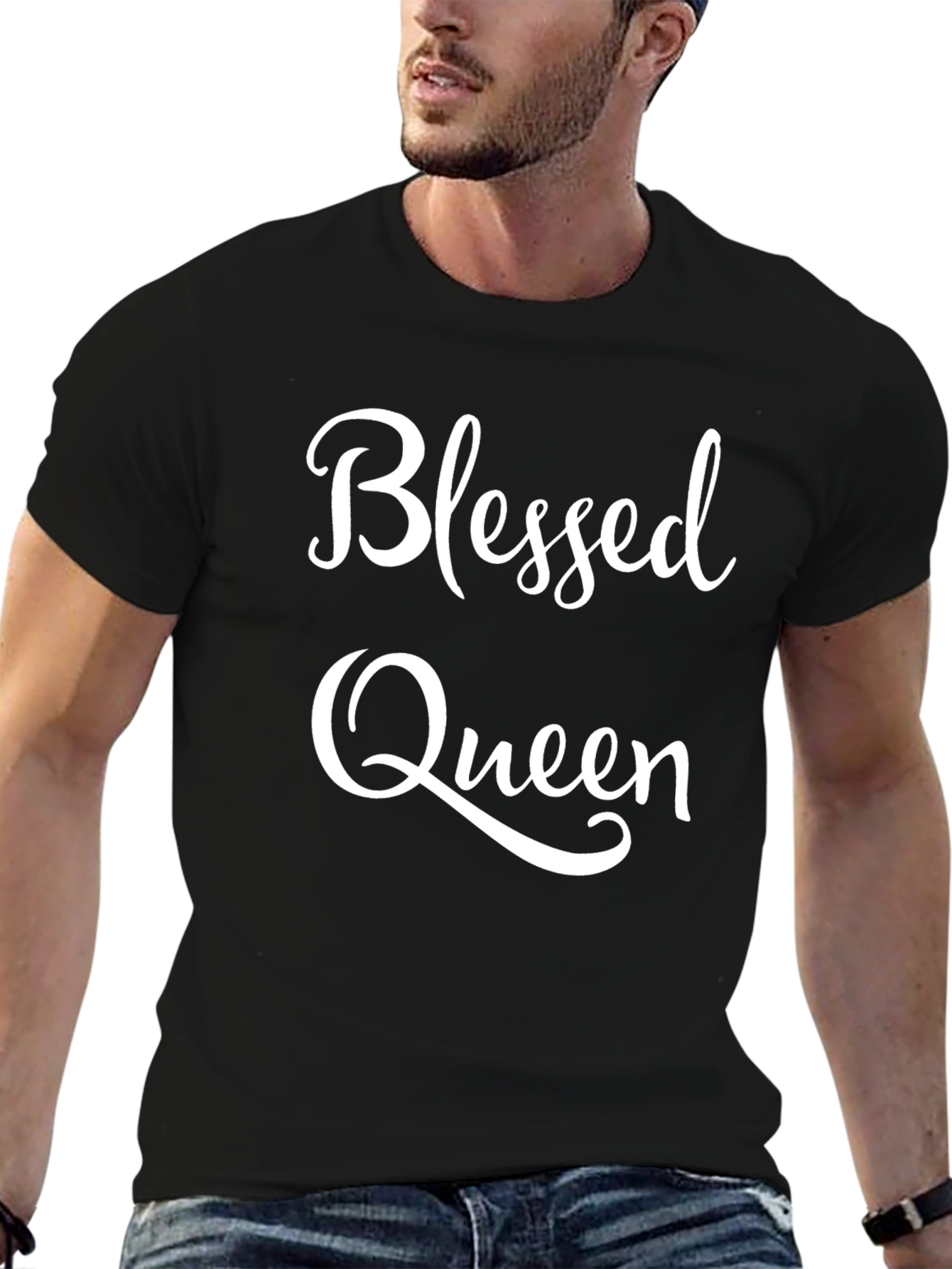 Blessed Queen Graphic Tee - Stylish Comfort