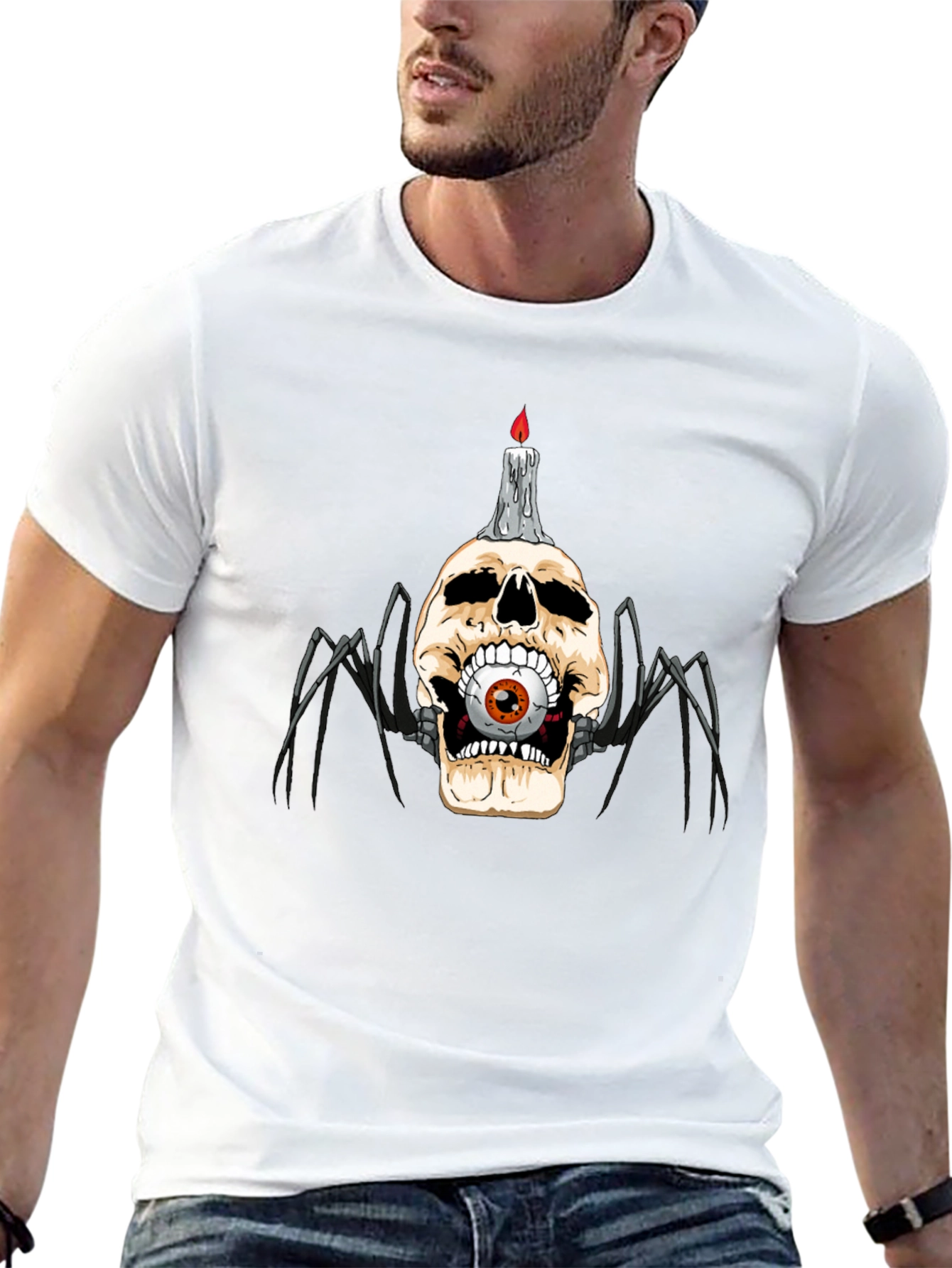 Skull Candle Spider Black T-Shirt