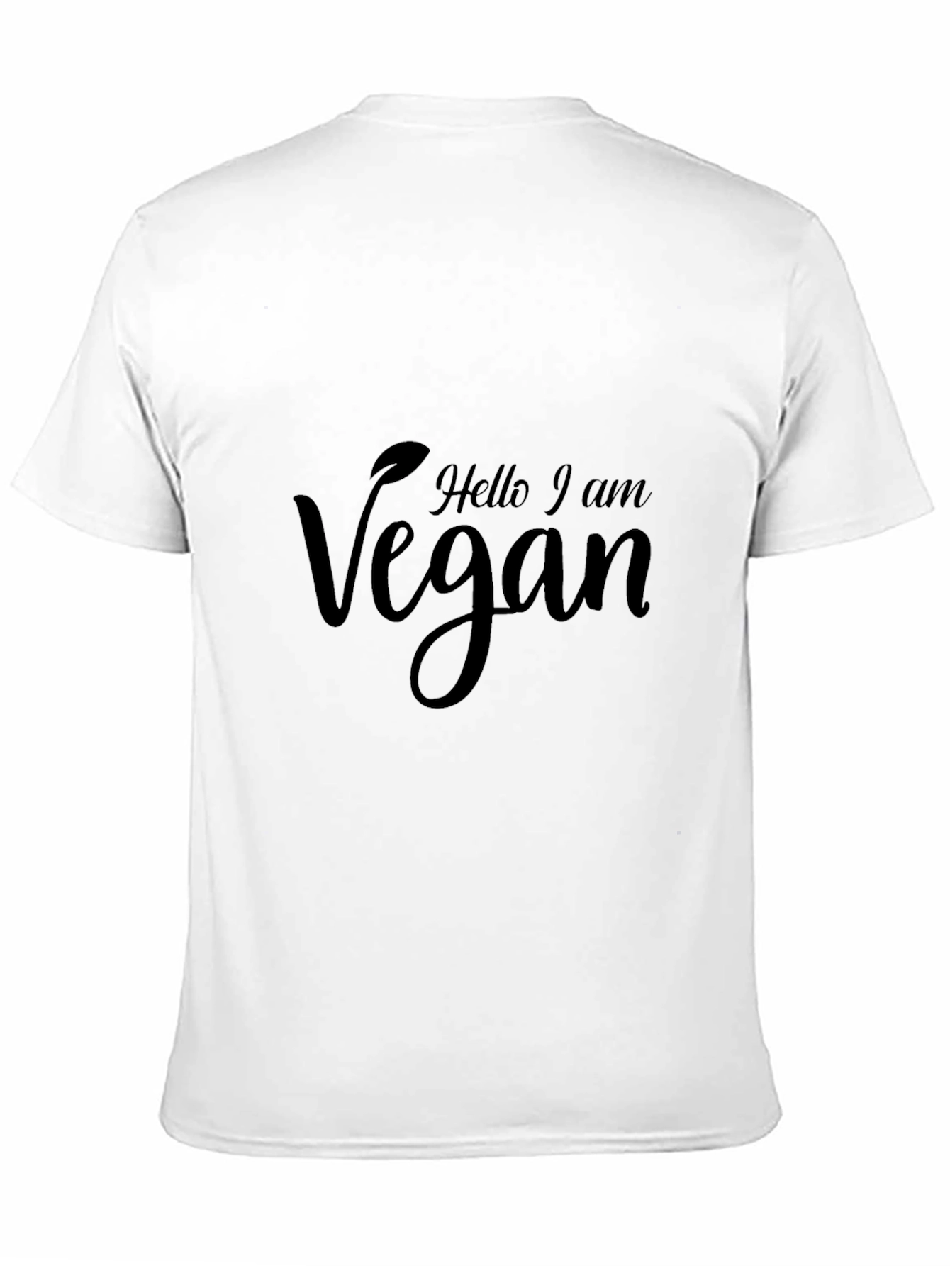 Hello I am Vegan T-Shirt - Black