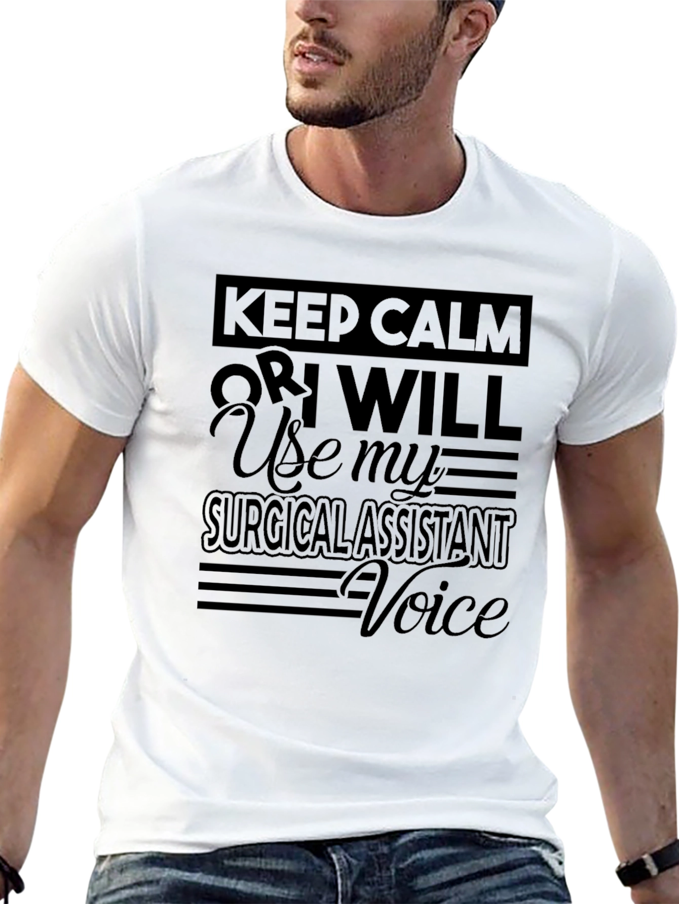 Surgical Assistant Voice Funny Graphic Tee