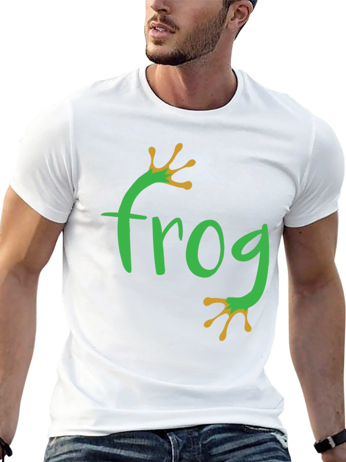 Frog Graphic Tee - Black Casual T-Shirt