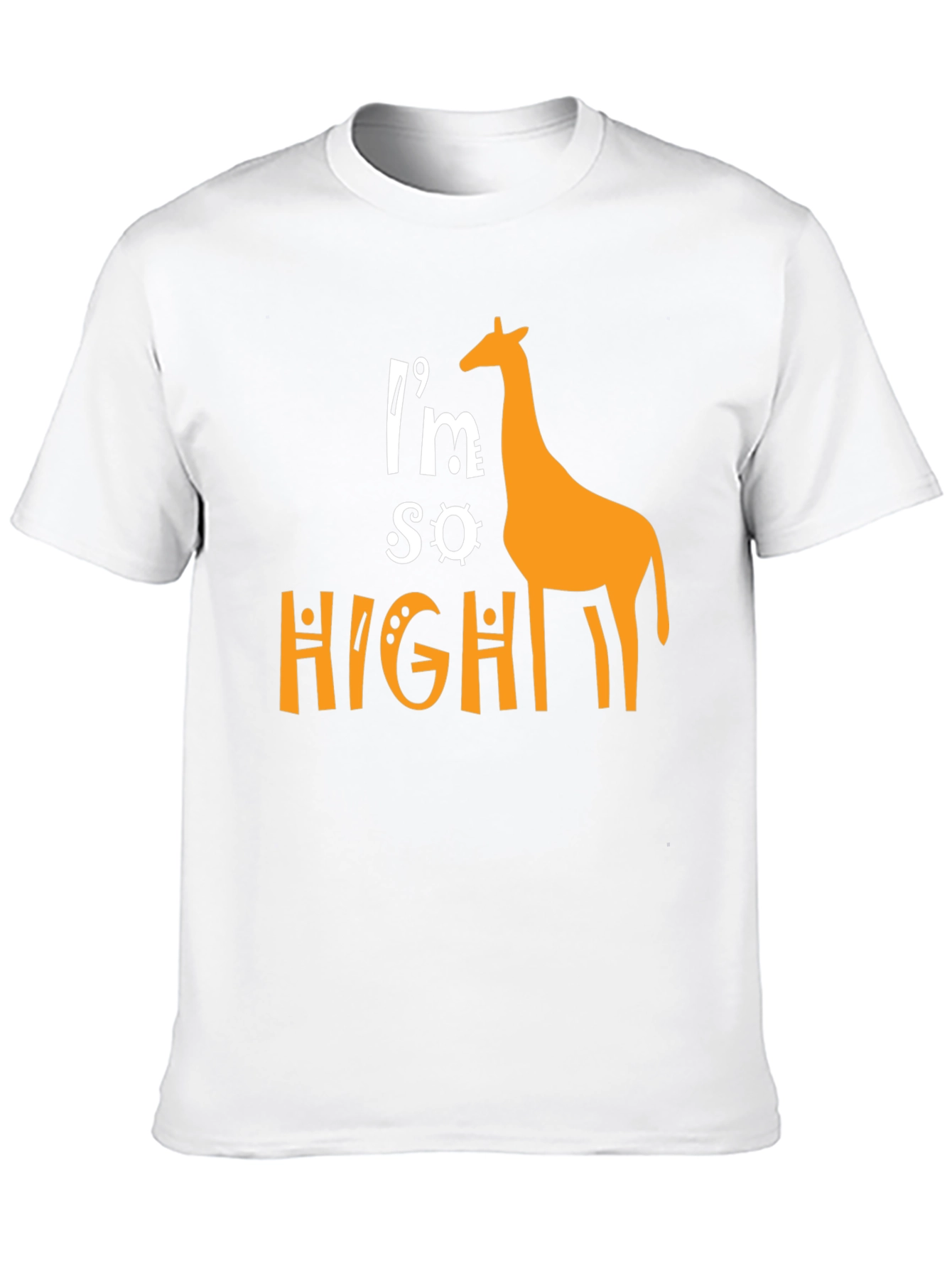 Im So High Giraffe Graphic T-Shirt - Novelty Tee