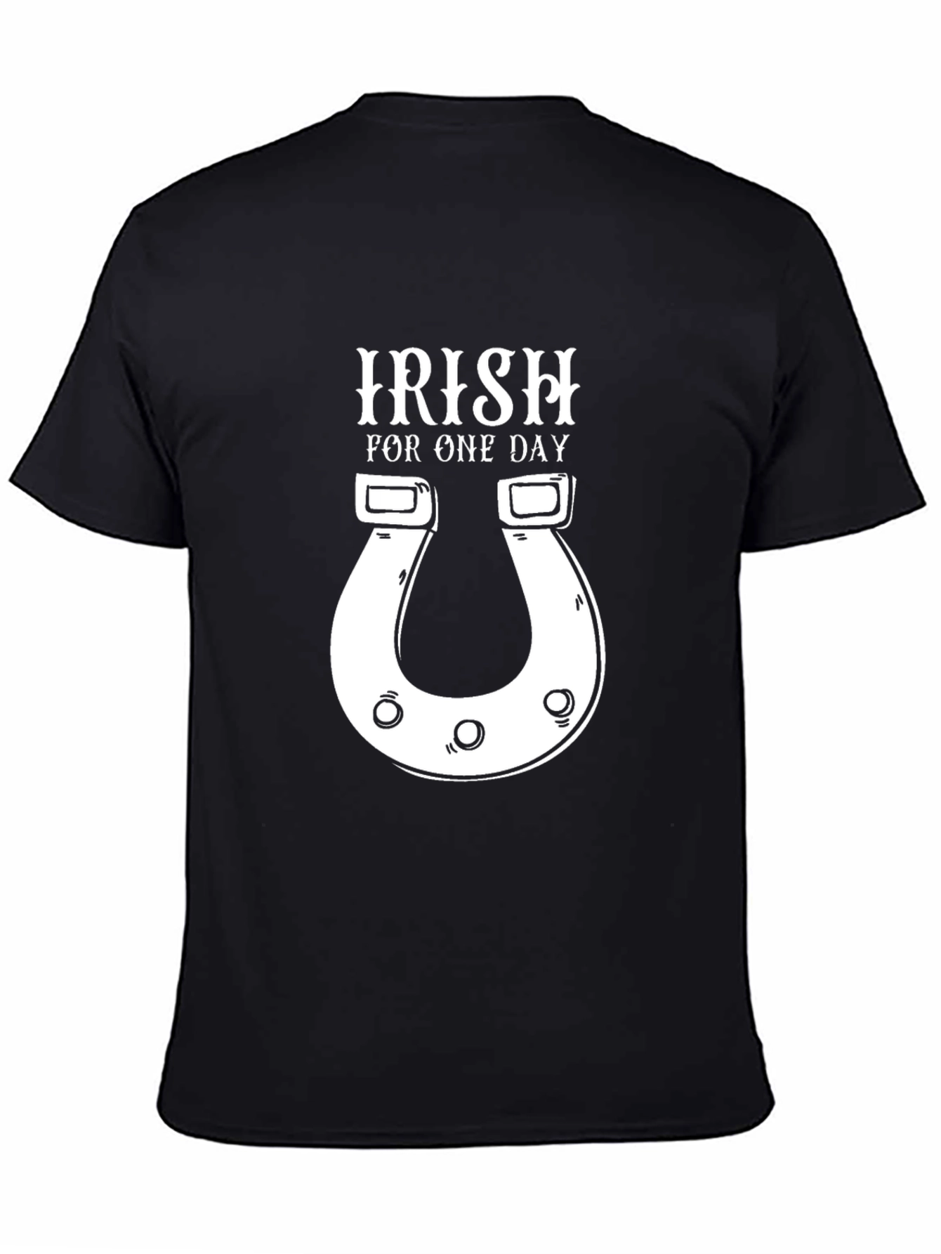 Irish For One Day Black Graphic Tee