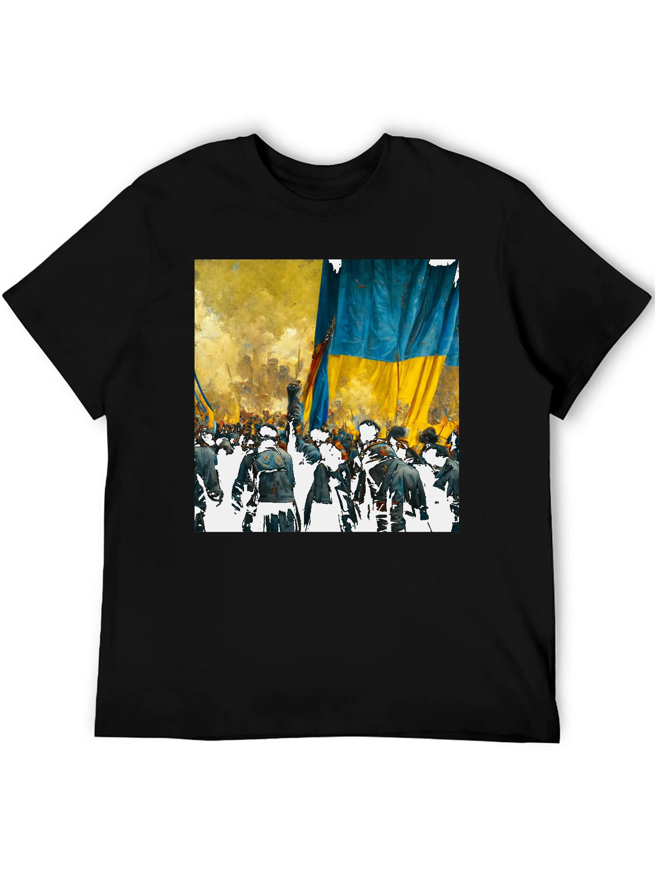Ukraine Flag Protest Graphic Tee