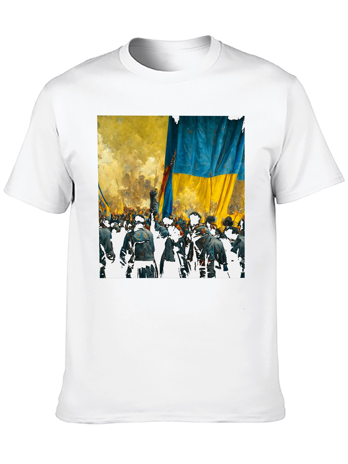 Ukraine Flag Protest Graphic Tee