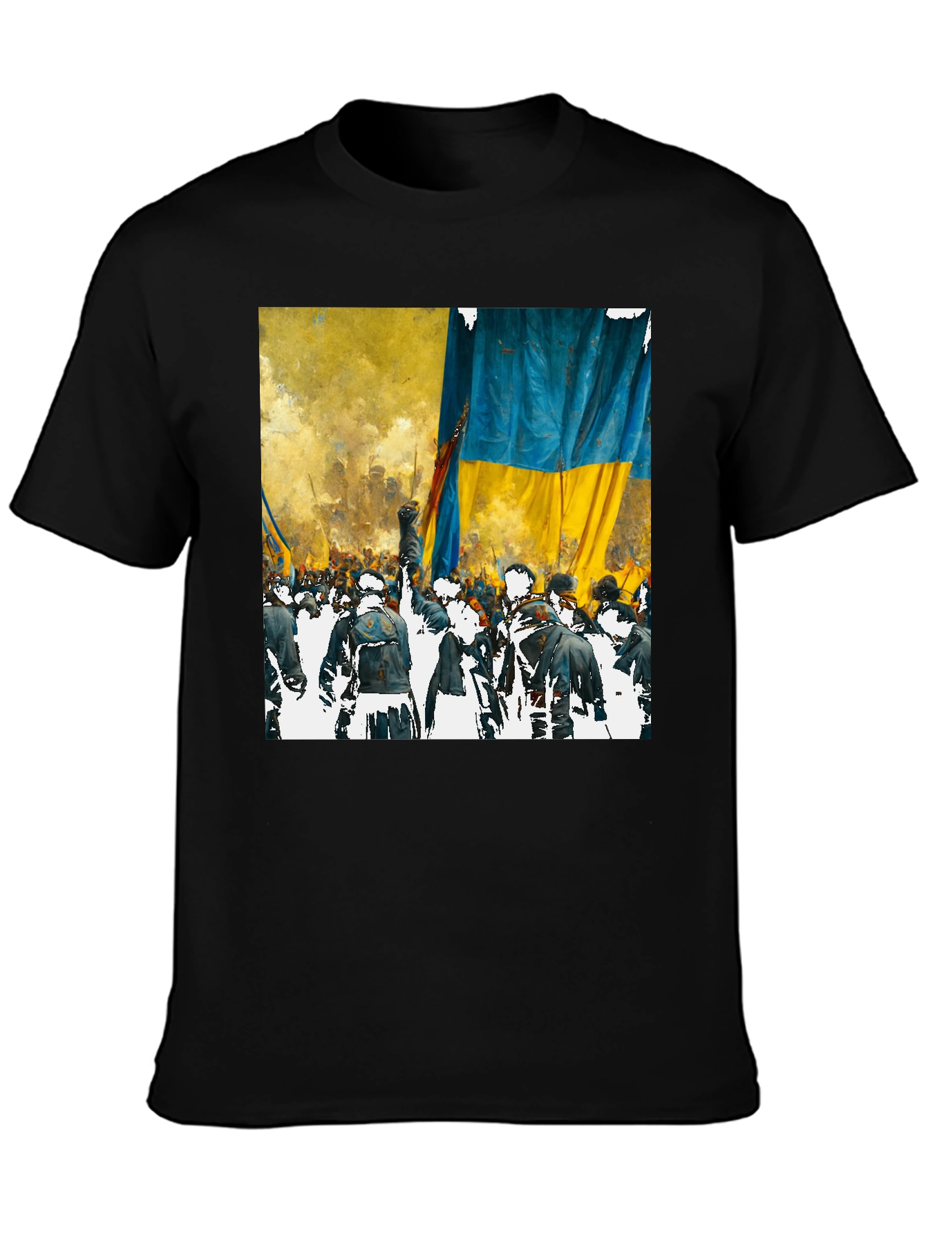 Ukraine Flag Protest Graphic Tee