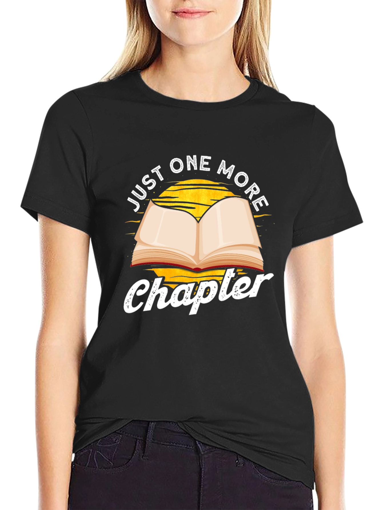 Just One More Chapter Reader Graphic T-Shirt