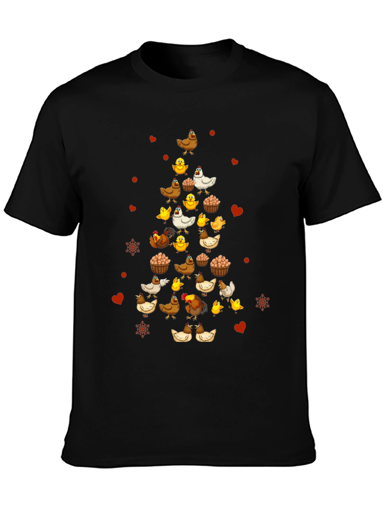 Festive Chicken Christmas Tree T-Shirt