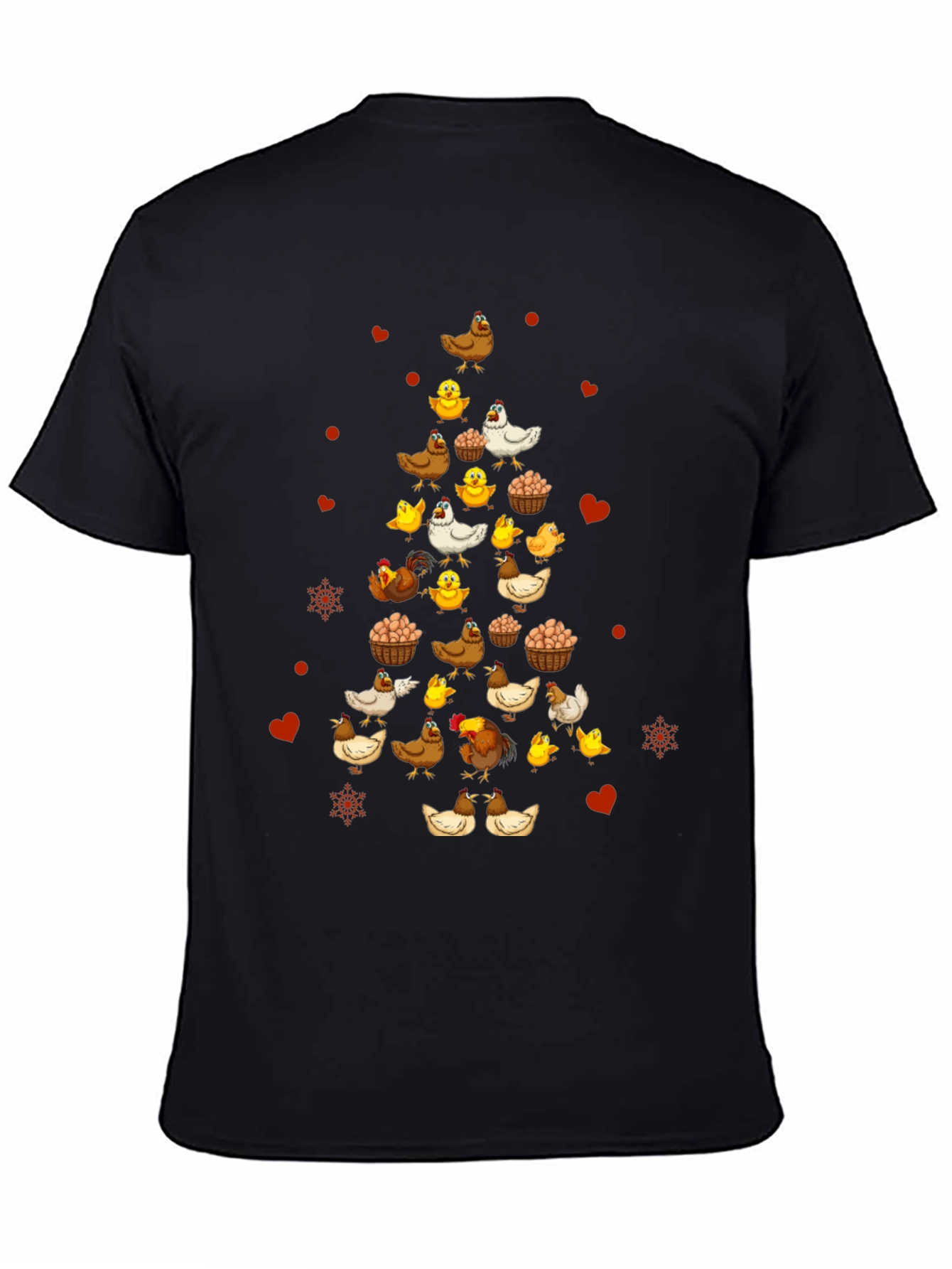 Festive Chicken Christmas Tree T-Shirt