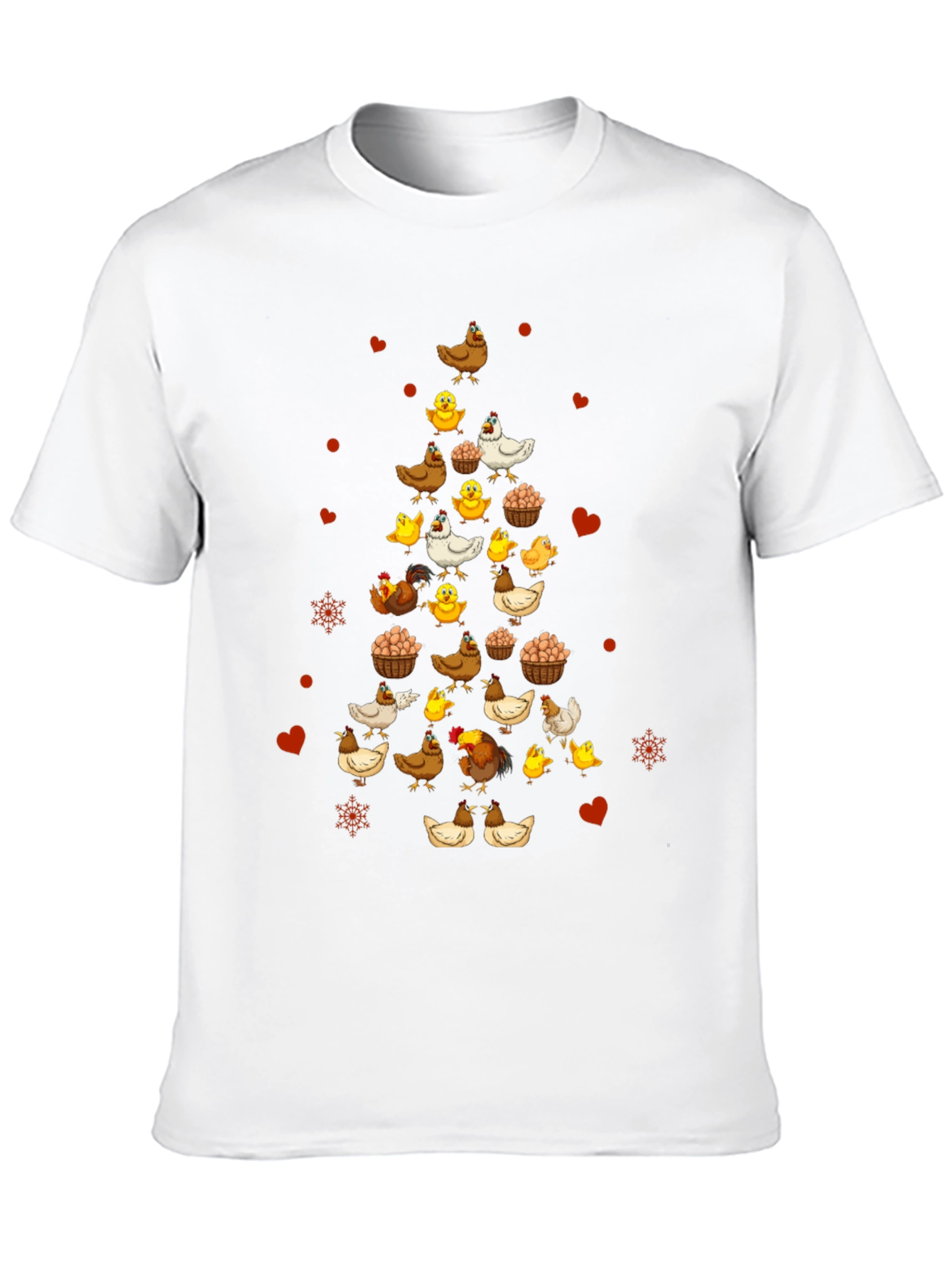 Festive Chicken Christmas Tree T-Shirt