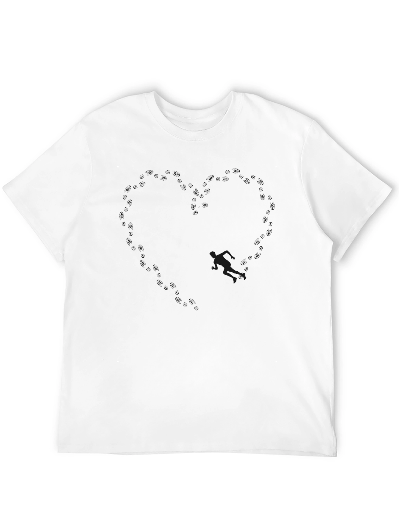 Mens Solid Black Crew Neck T-Shirt