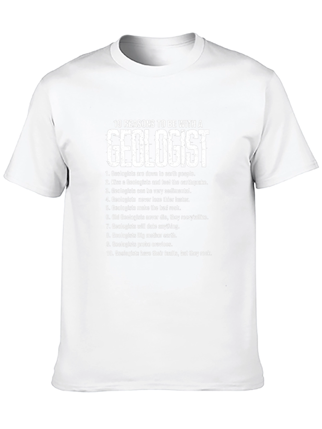 Geologist Reasons Graphic Tee - Black