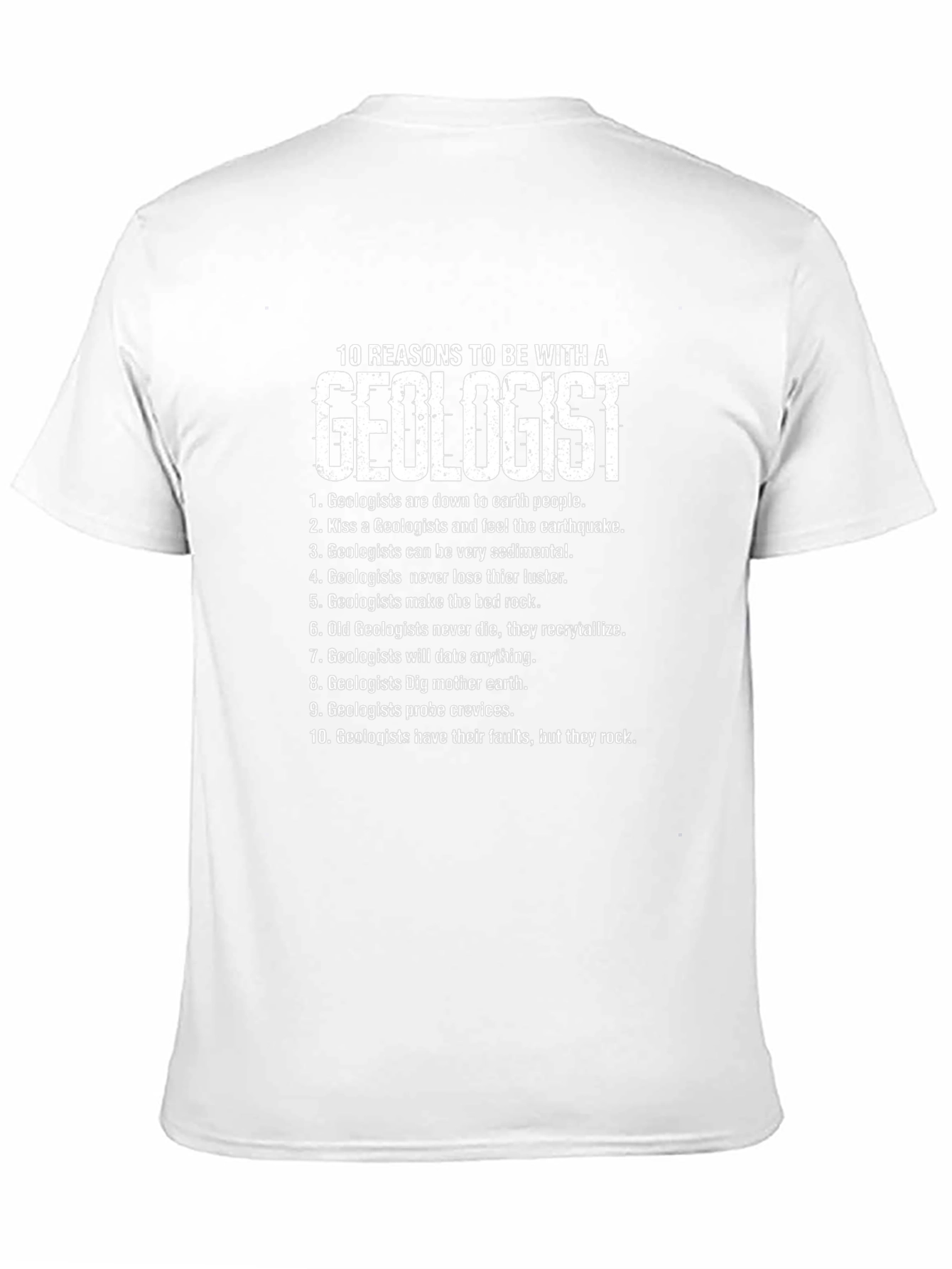 Geologist Reasons Graphic Tee - Black