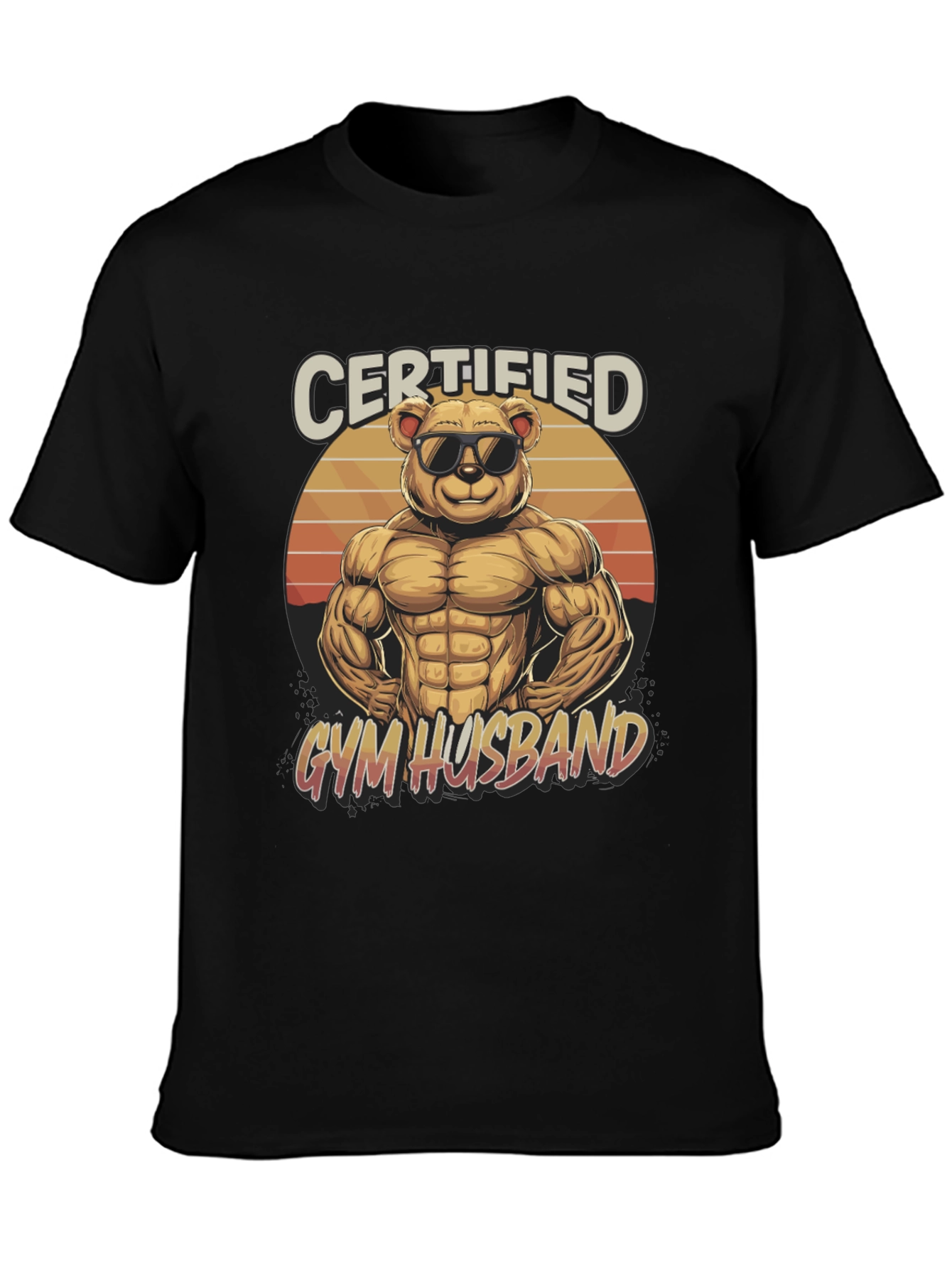 Certified Gym Husband Graphic T-Shirt
