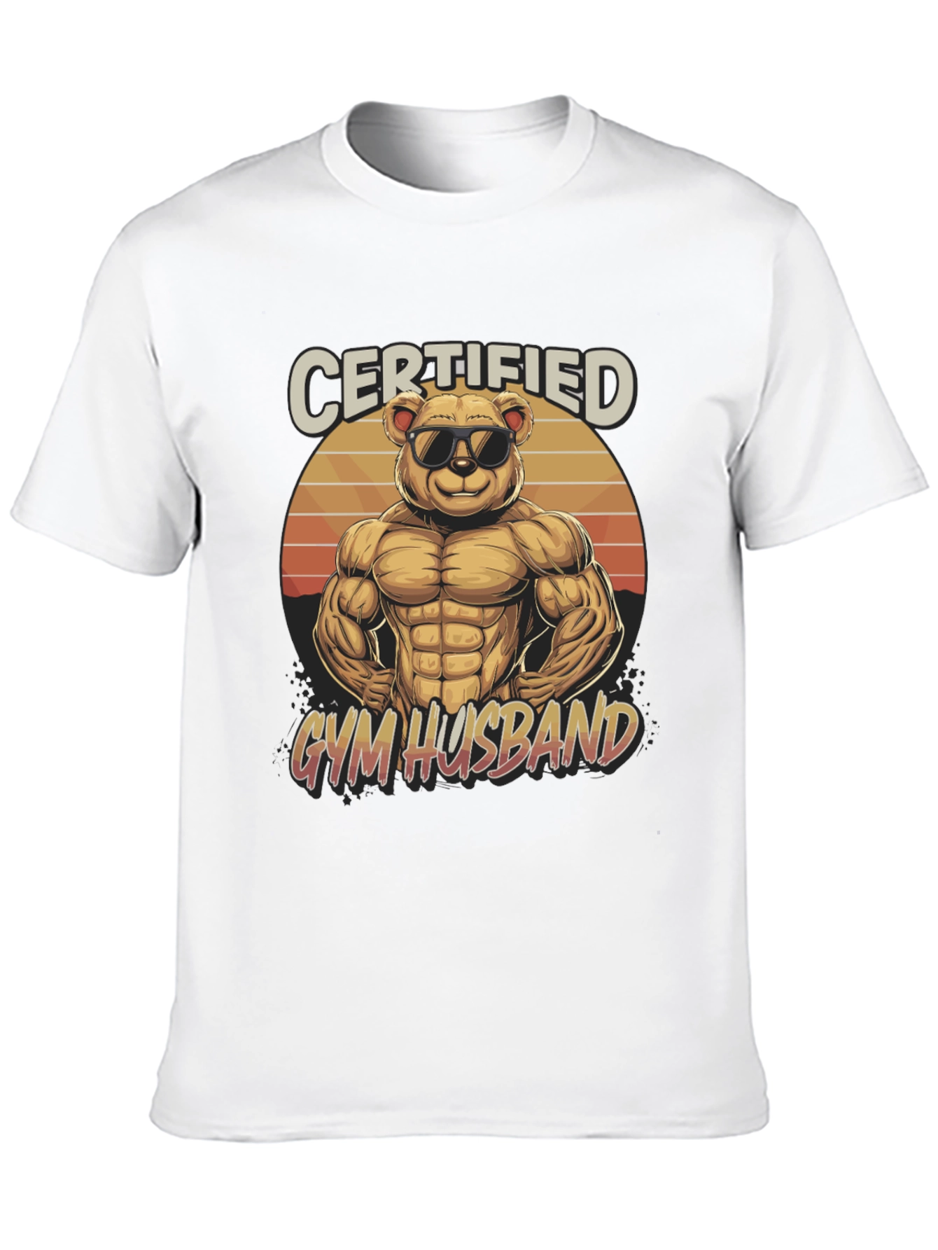 Certified Gym Husband Graphic T-Shirt