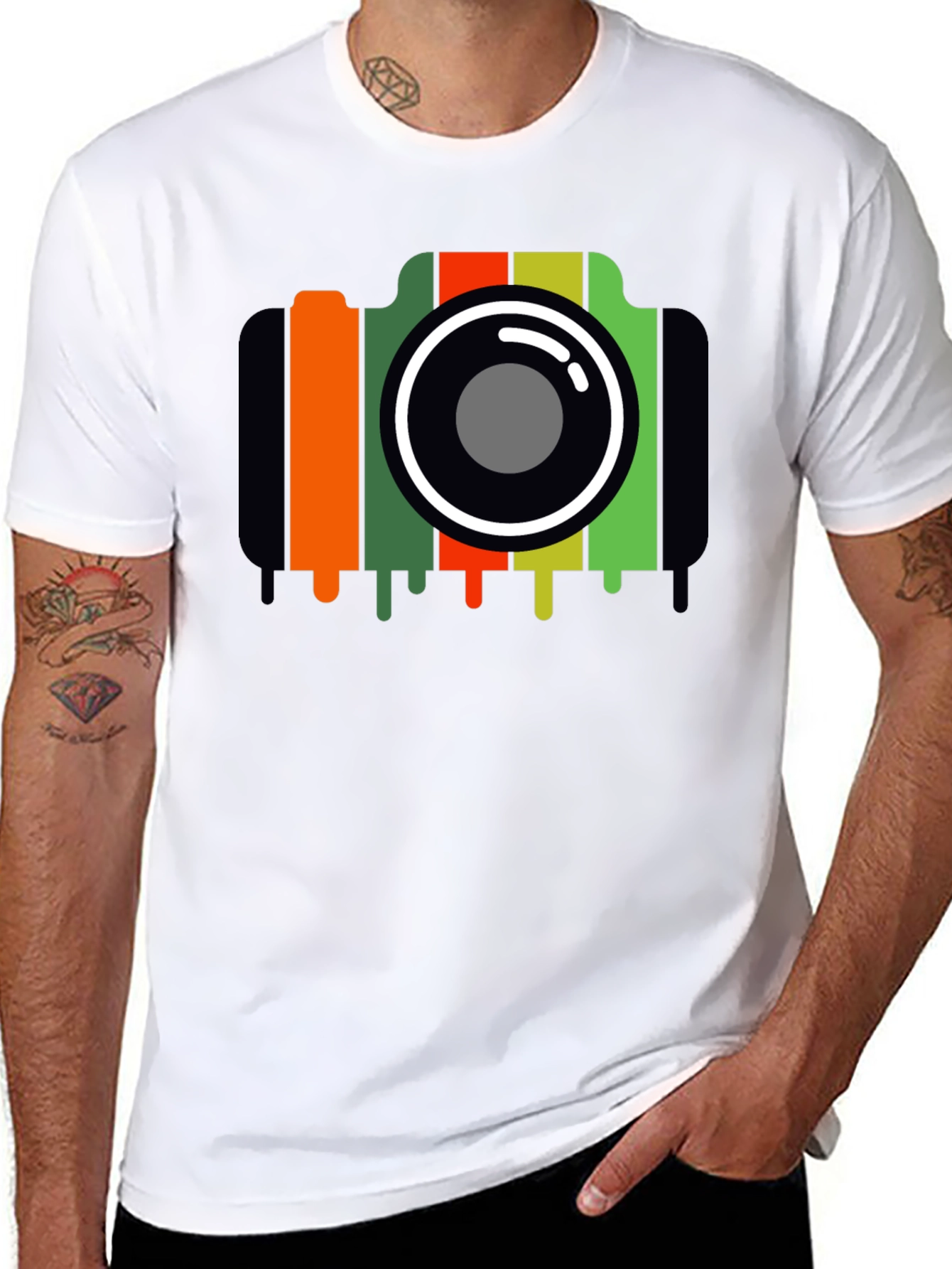Retro Camera Graphic T-Shirt