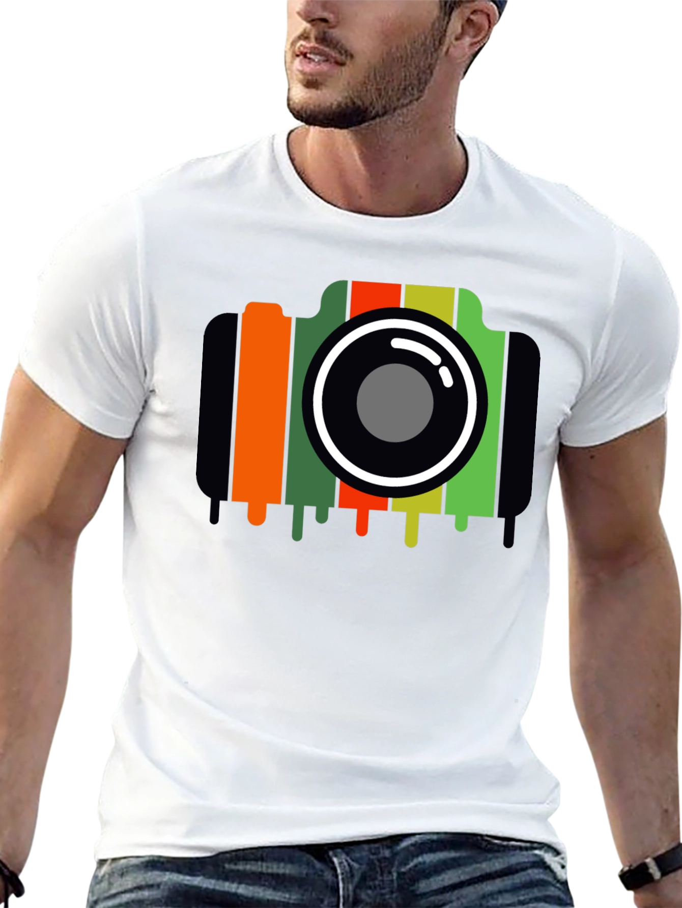 Retro Camera Graphic T-Shirt
