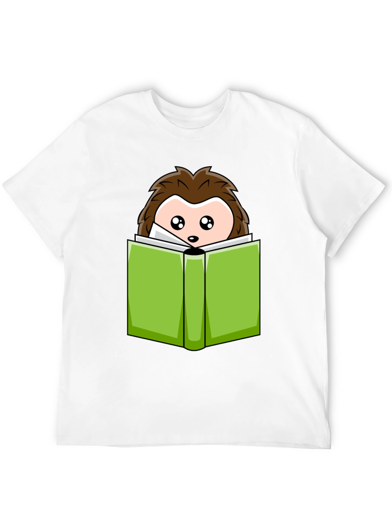 Cute Hedgehog Reading T-Shirt