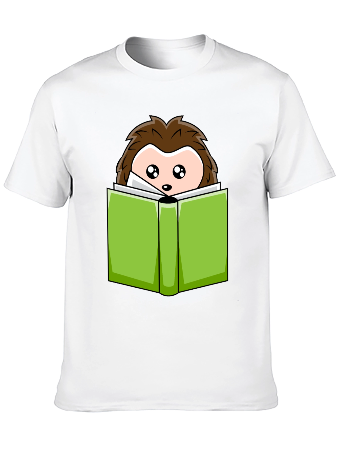 Cute Hedgehog Reading T-Shirt