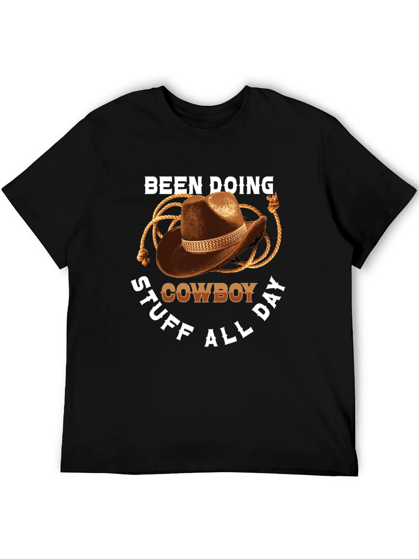 Cowboy T-Shirt: Doing Cowboy Stuff All Day Graphic Tee