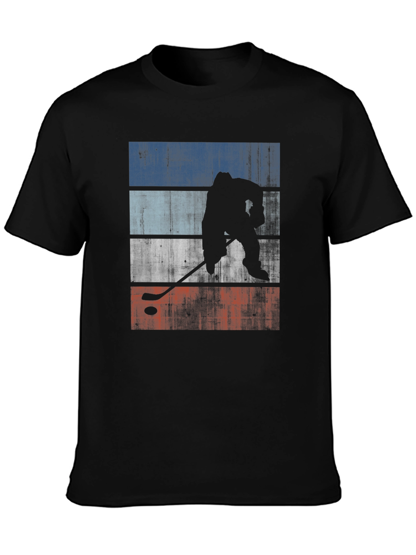 Hockey Player Silhouette T-Shirt - Graphic Tee