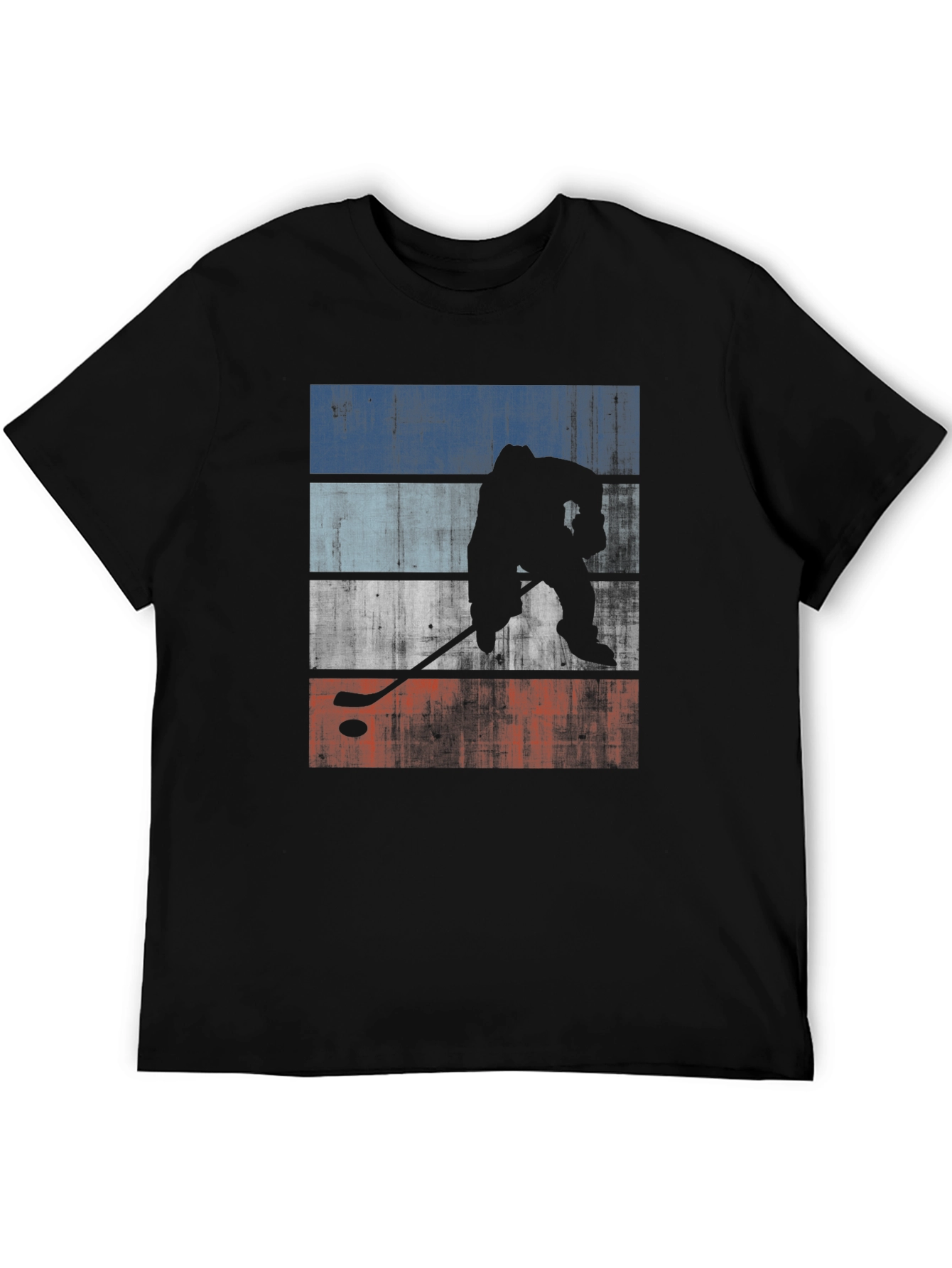 Hockey Player Silhouette T-Shirt - Graphic Tee