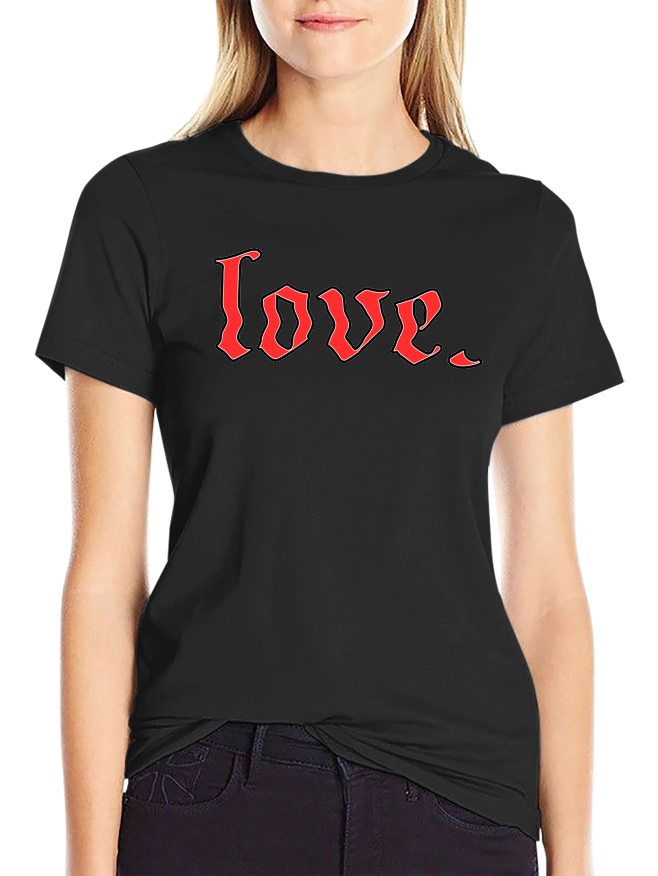 Love Graphic Tee - Black Short Sleeve Shirt