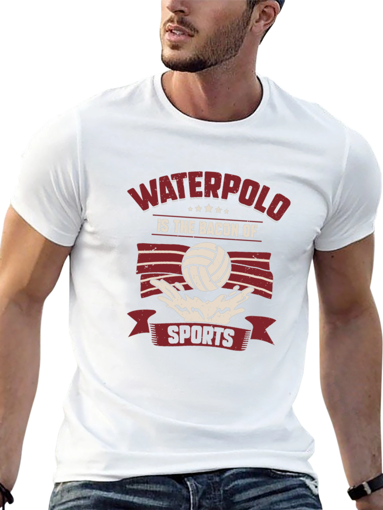 Waterpolo Is The Bacon Of Sports Black T-Shirt