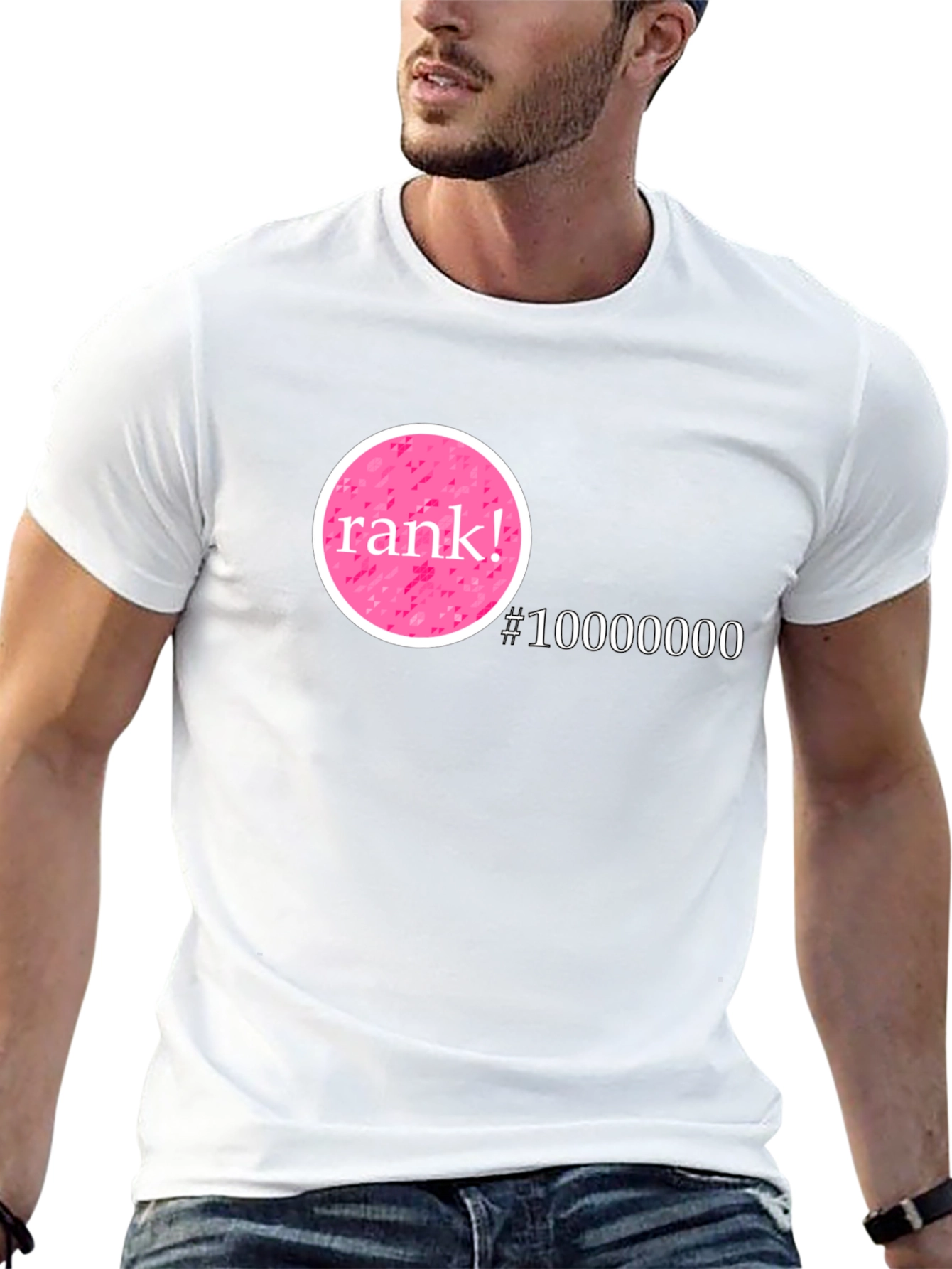 Rank! #10000000 Graphic T-Shirt - Black