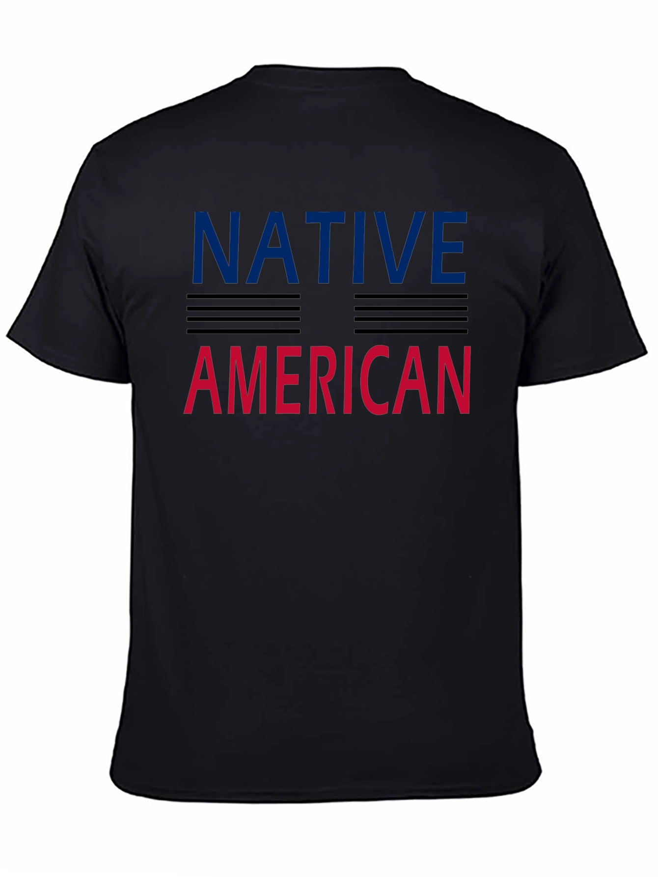 Native American Pride Tee - Black Cotton Blend