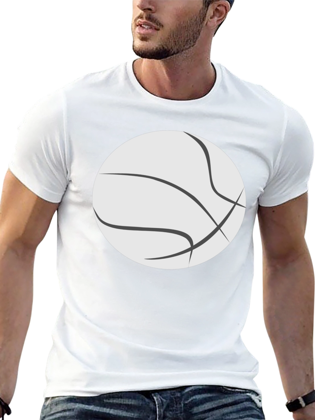 Basketball Graphic T-Shirt - Casual Tee