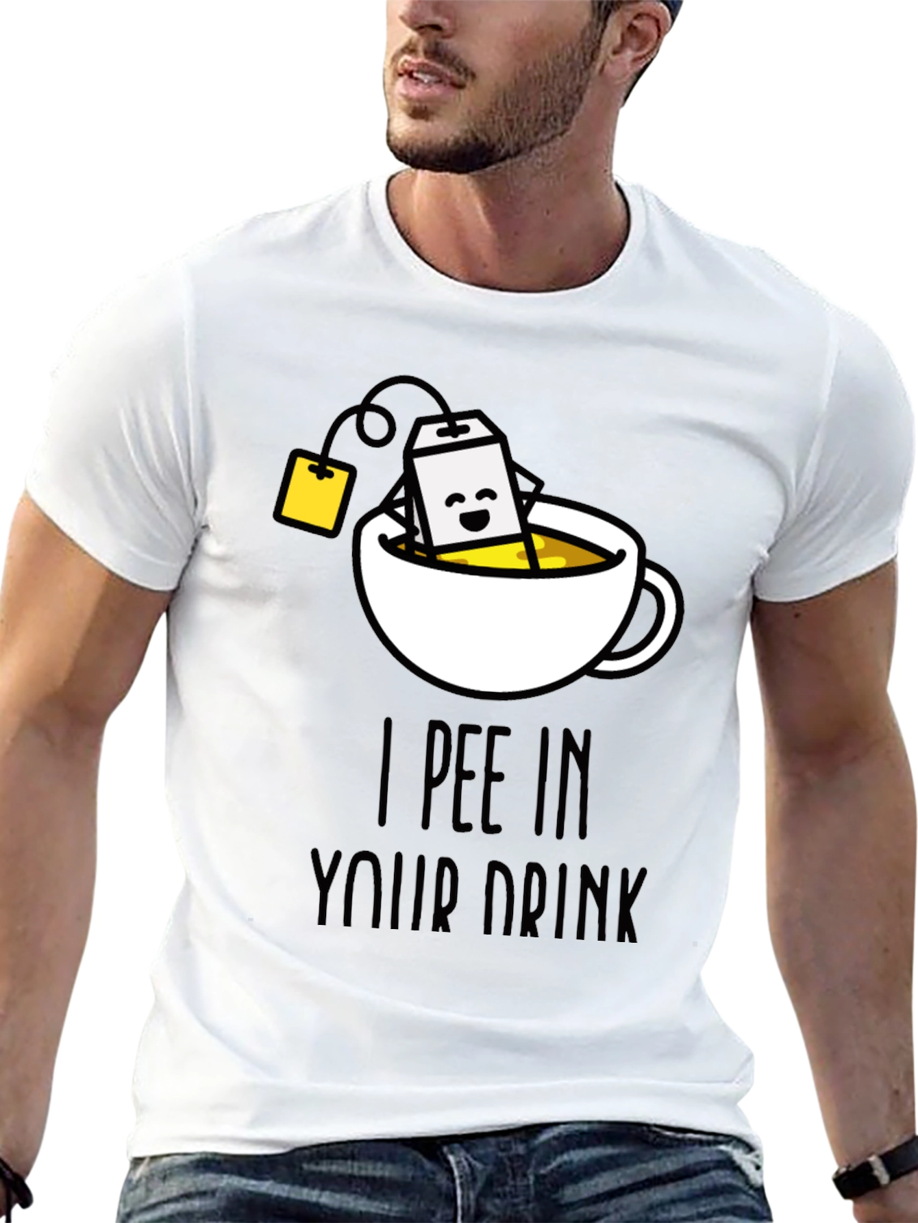 I Pee In Your Drink Funny Tea T-Shirt