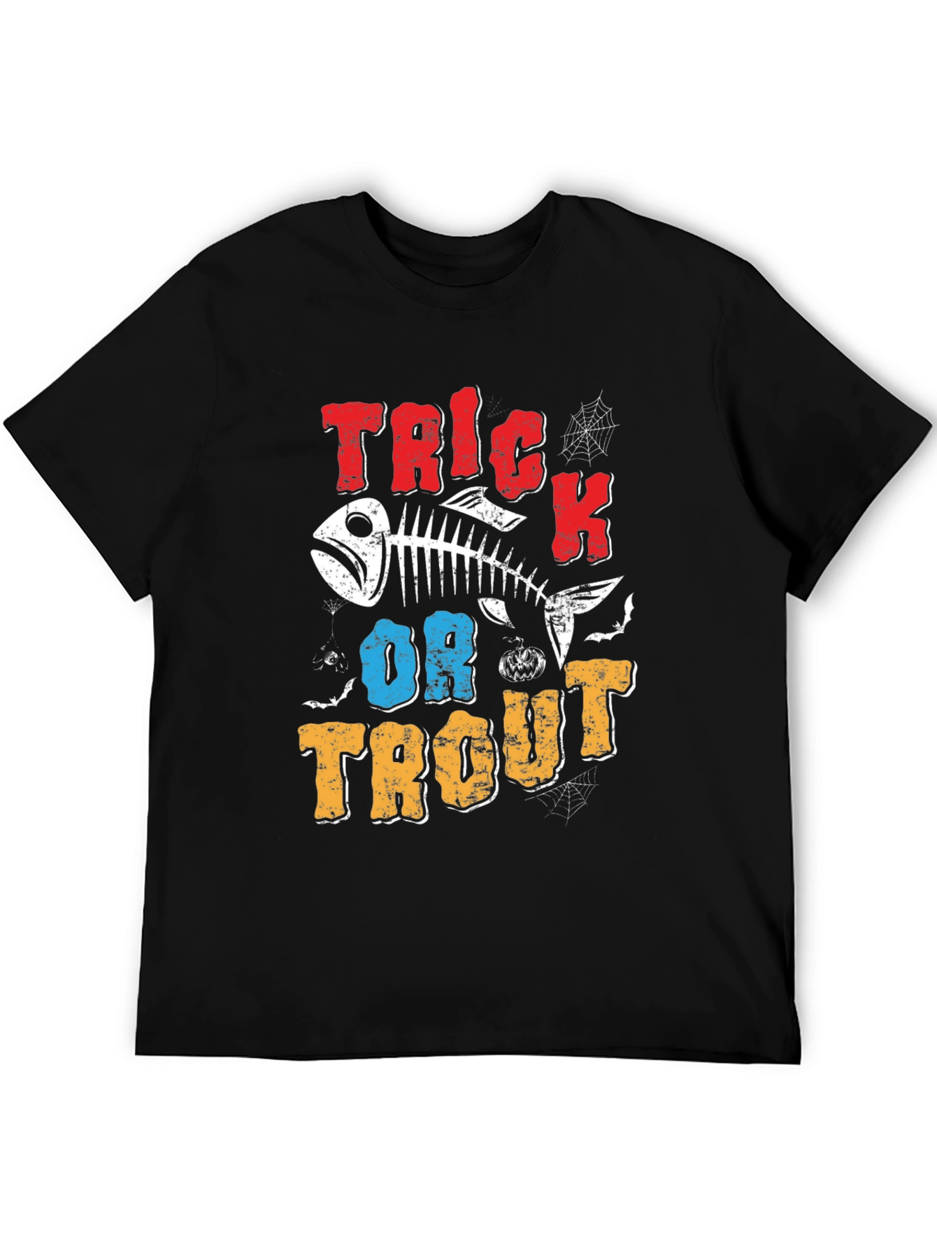 Trick or Trout Halloween Fishing T-Shirt