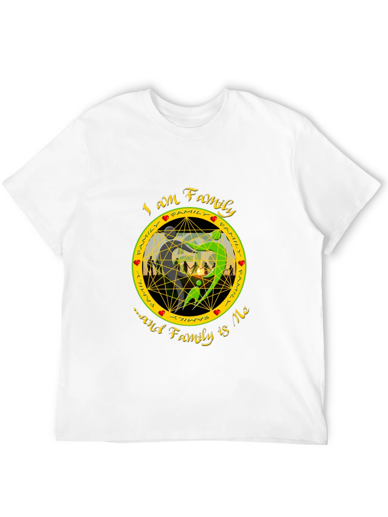 Family Is Me Graphic Print Black T-Shirt