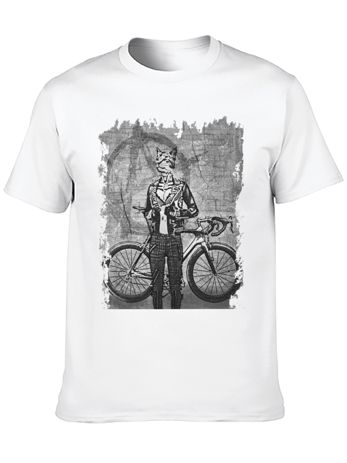 Biker Cat T-Shirt - Unique Graphic Tee