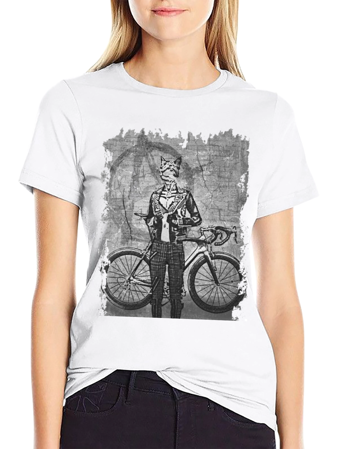 Biker Cat T-Shirt - Unique Graphic Tee