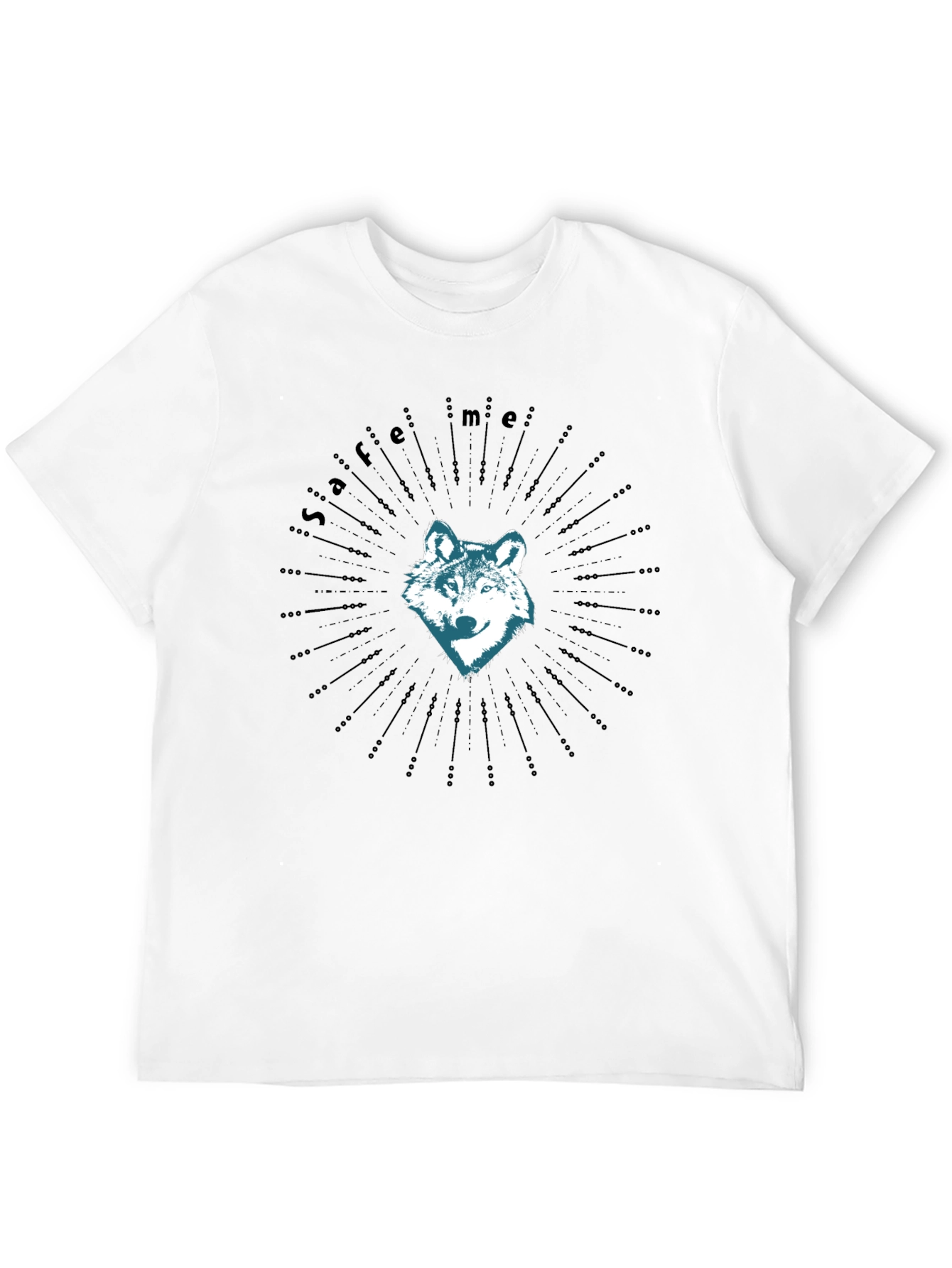 Wolf Save Me Graphic Tee - Mens Black T-Shirt