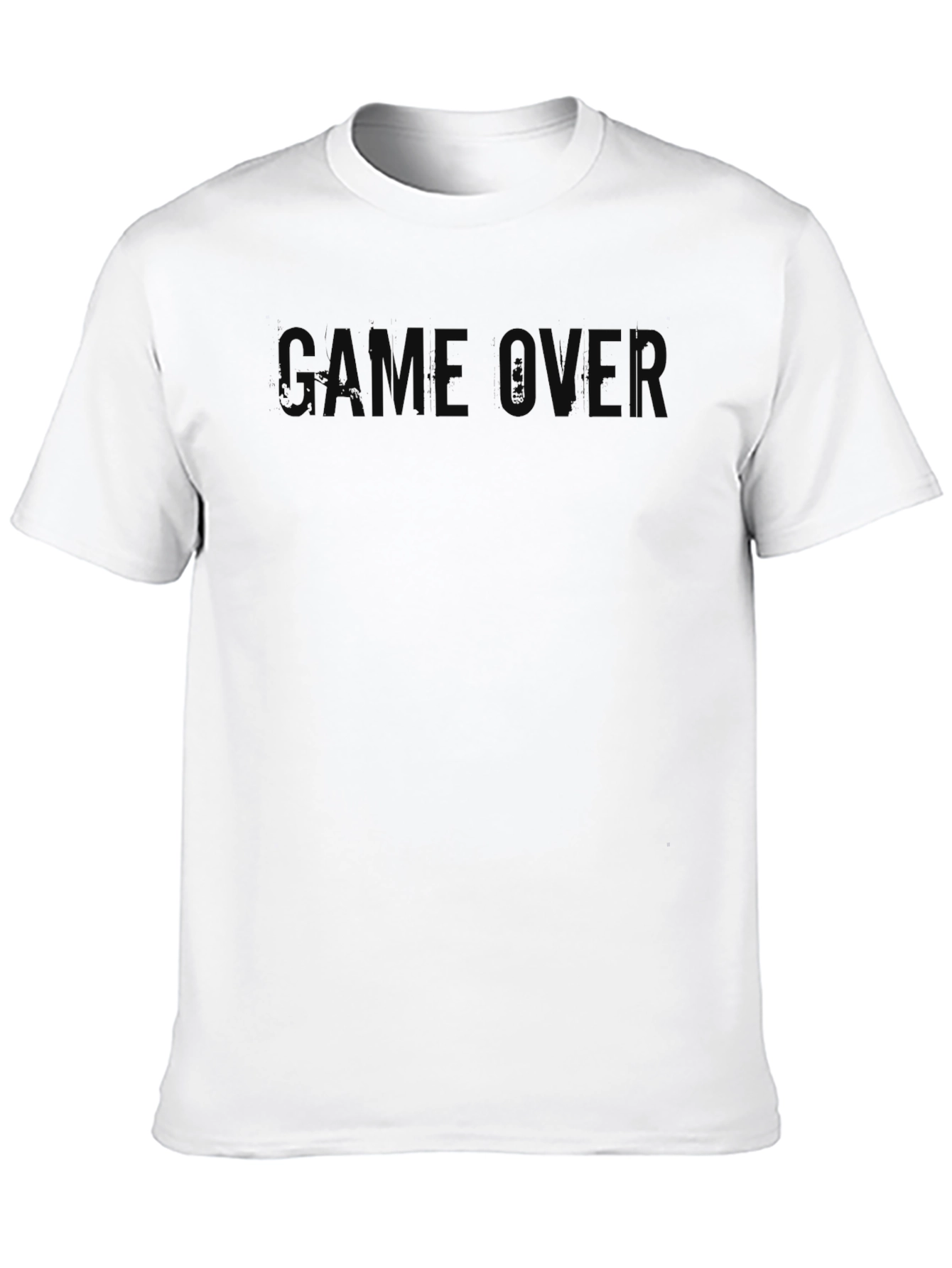 Game Over Black T-Shirt - Classic Crew Neck
