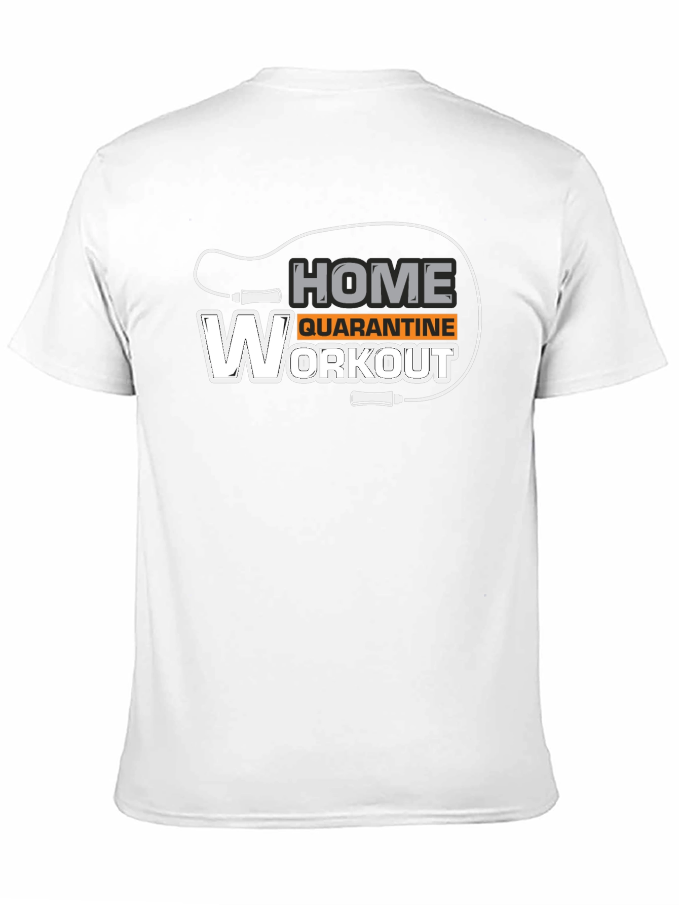 Home Quarantine Workout Black T-Shirt