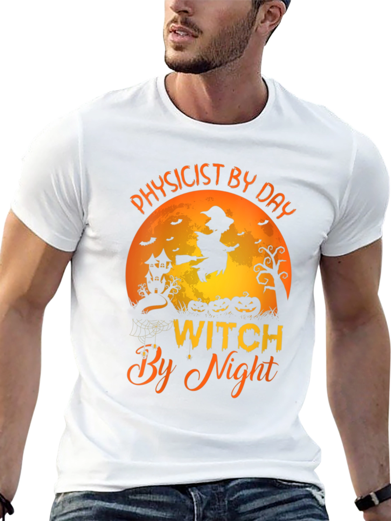 Physicist By Day Witch By Night Halloween T-Shirt