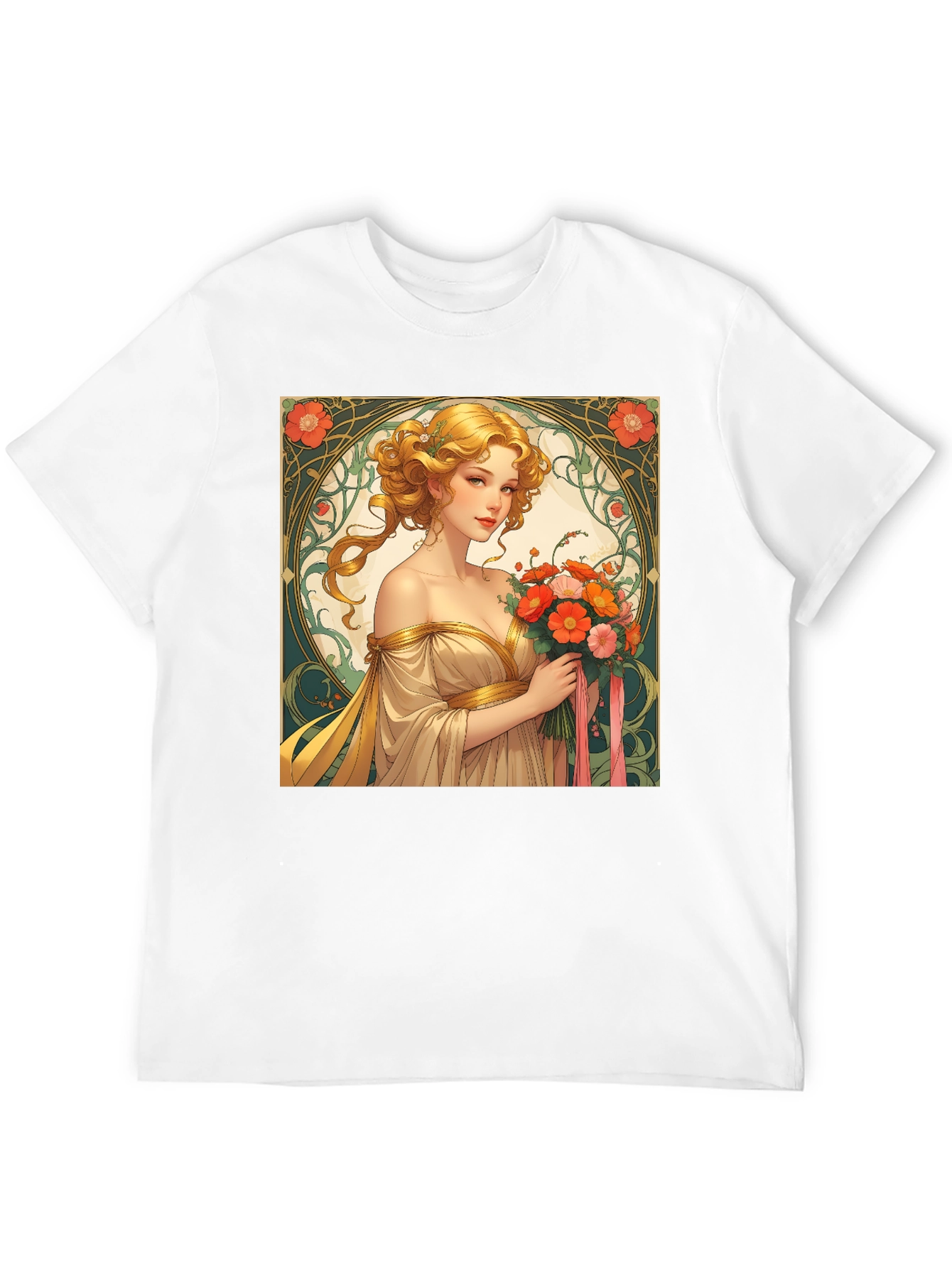 Art Nouveau Womans Portrait T-Shirt