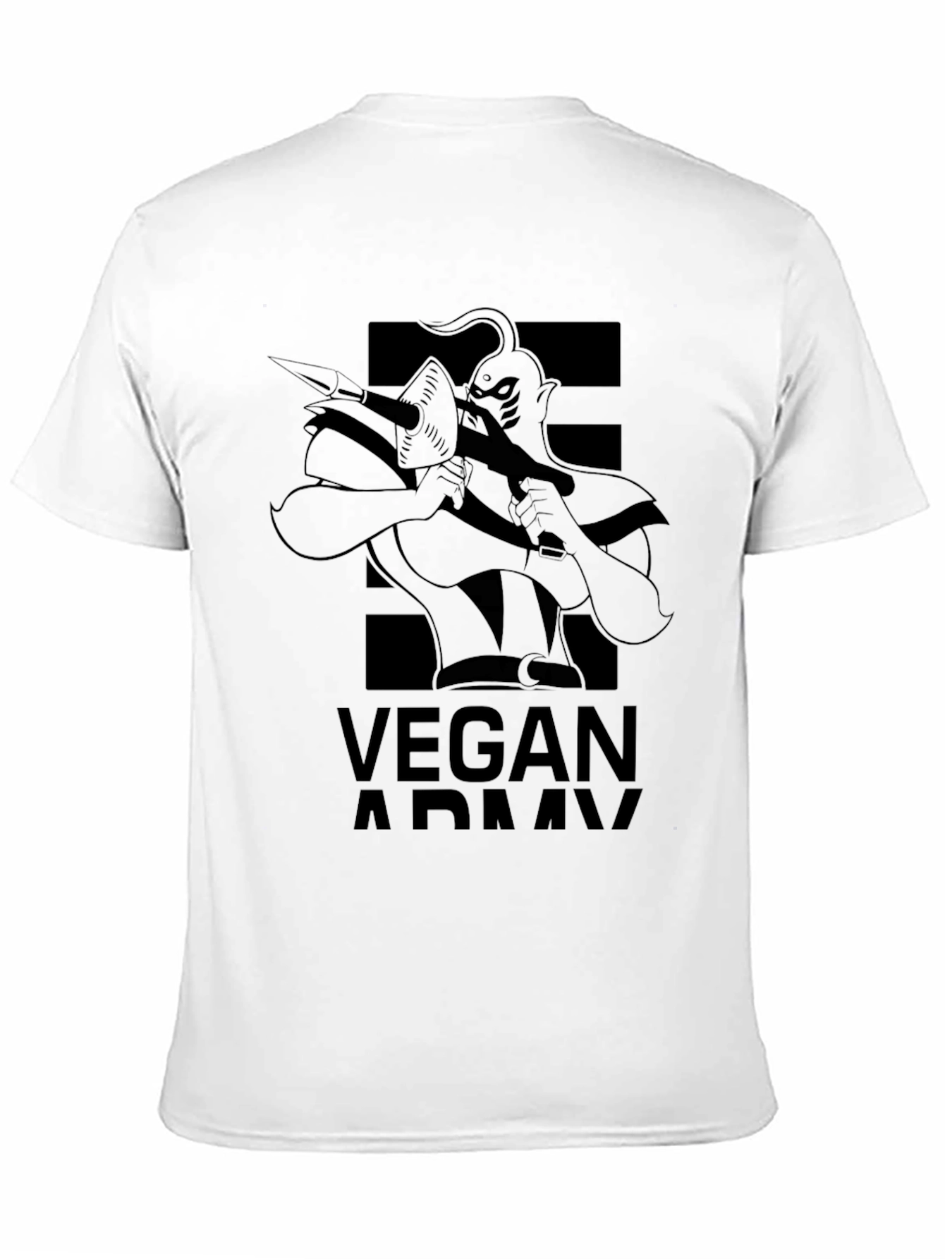 Vegan Army T-Shirt - Black Graphic Tee