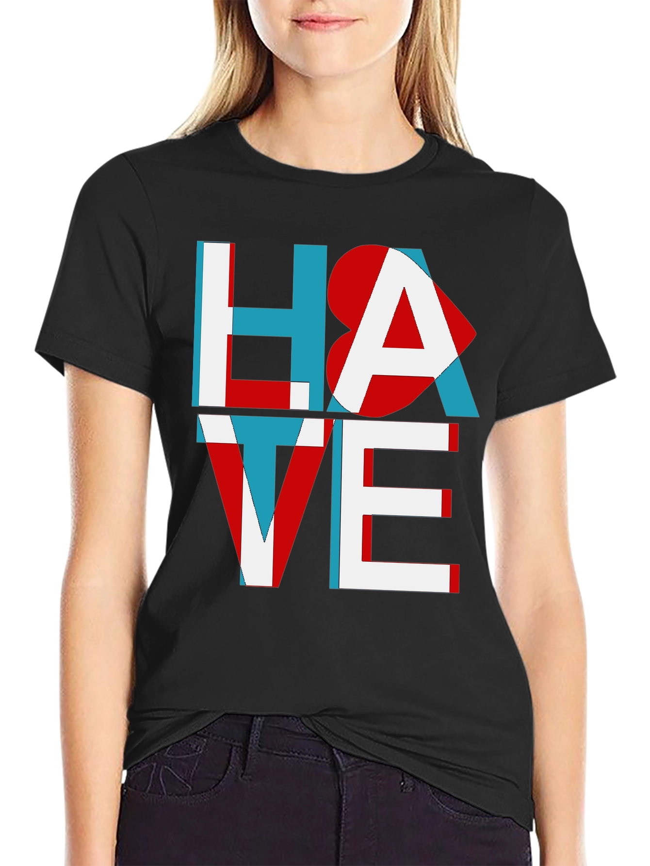 Hate Love Graphic Tee - Unisex Cotton T-Shirt