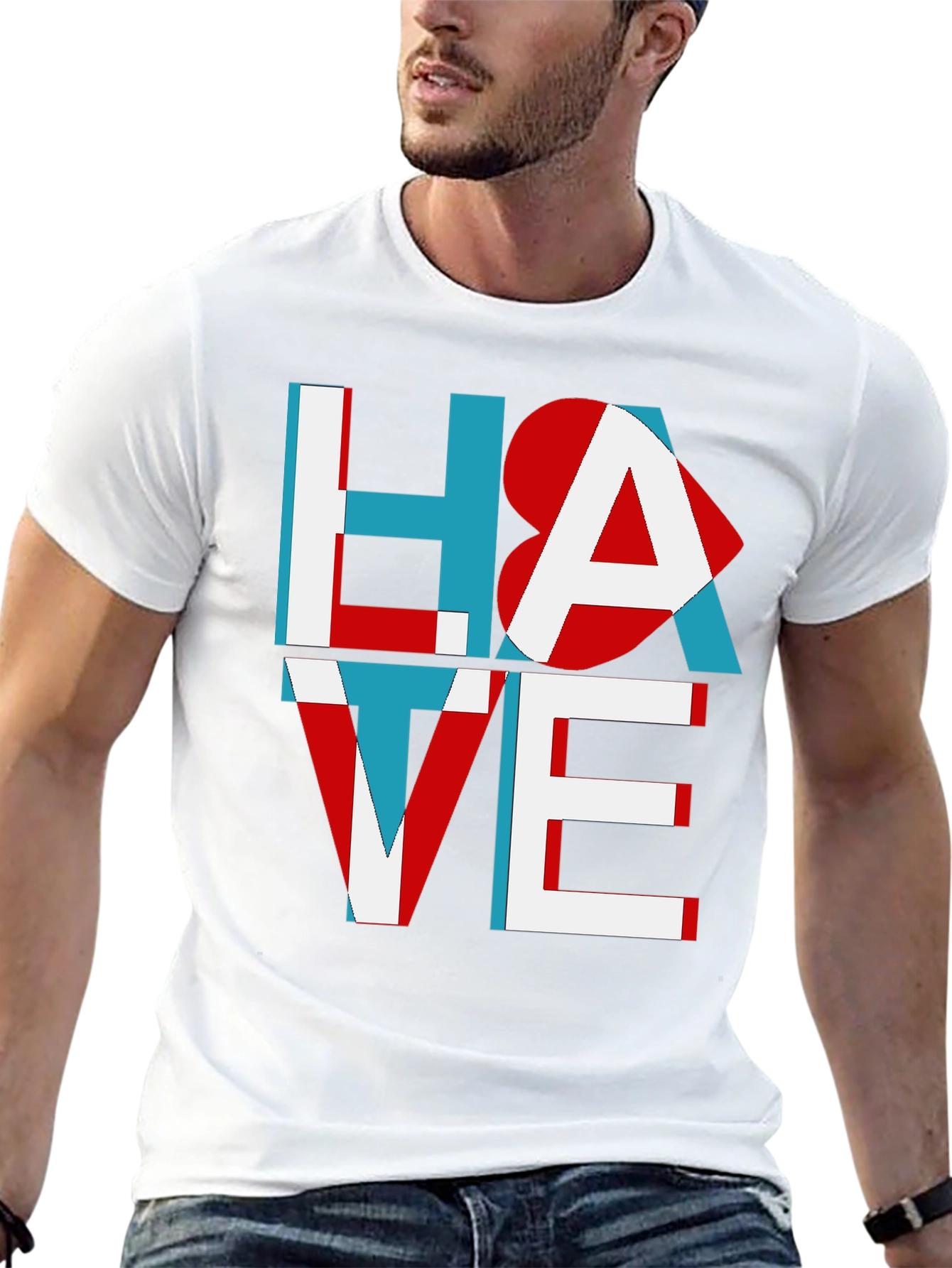 Hate Love Graphic Tee - Unisex Cotton T-Shirt