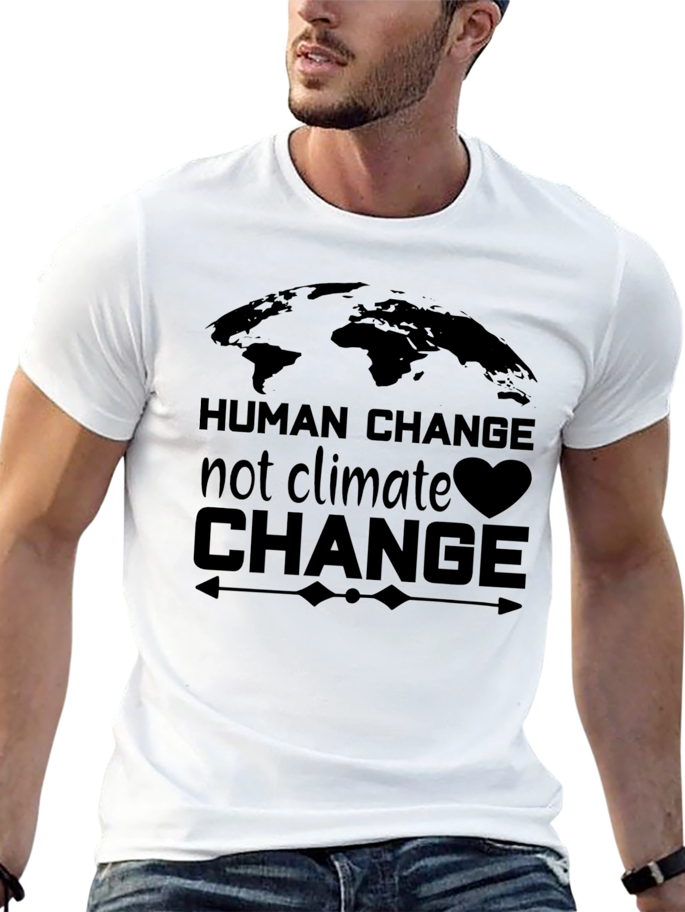 Human Change Tee - Climate Awareness T-Shirt