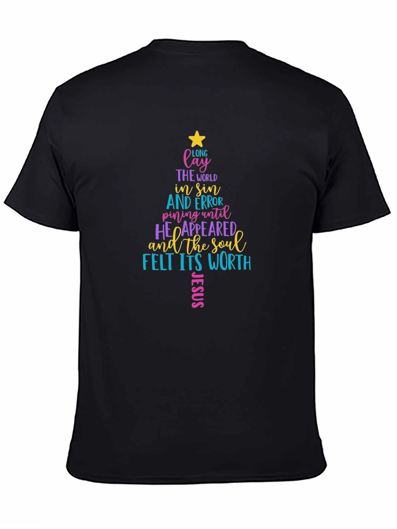 Christmas Tree Word Art T-Shirt