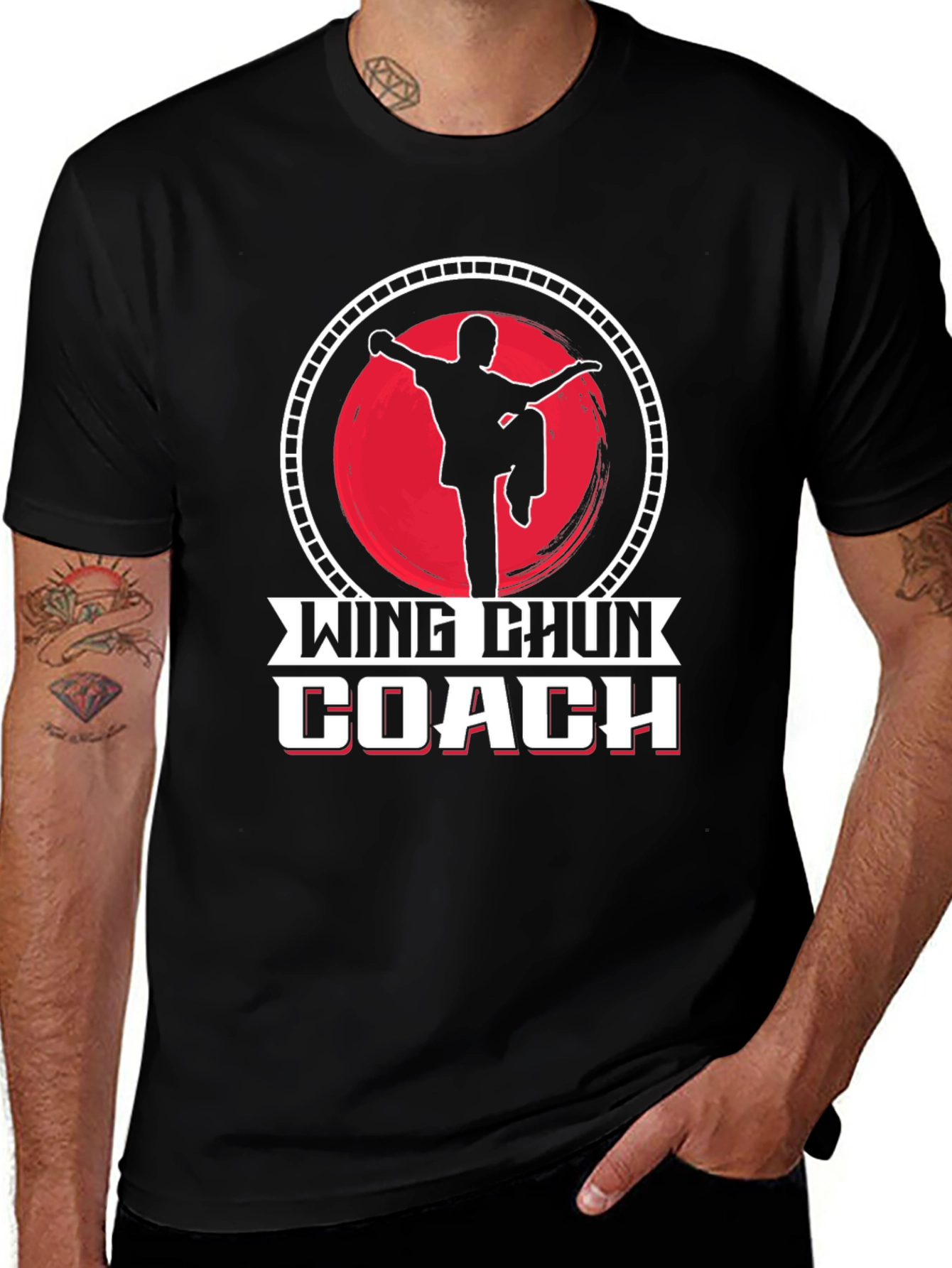 Wing Chun Coach Black T-Shirt