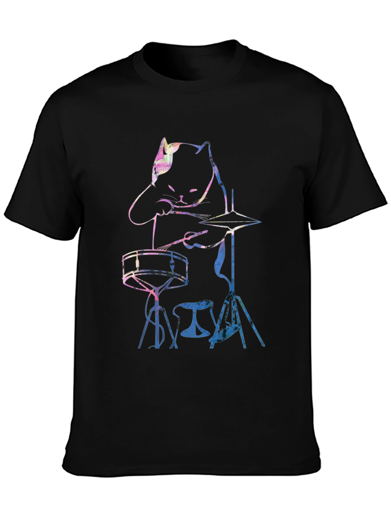Cool Cat Drummer Graphic Tee