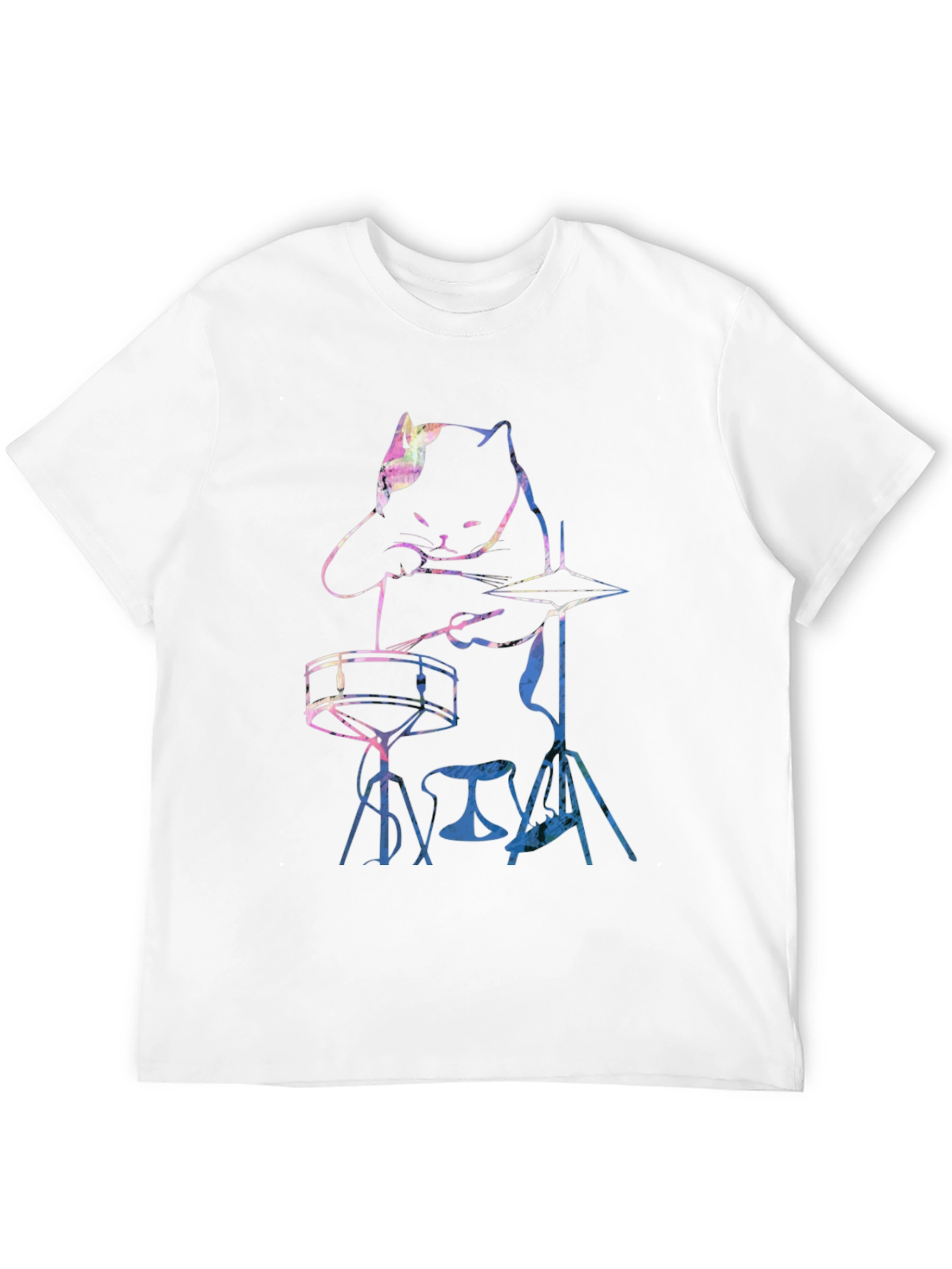 Cool Cat Drummer Graphic Tee
