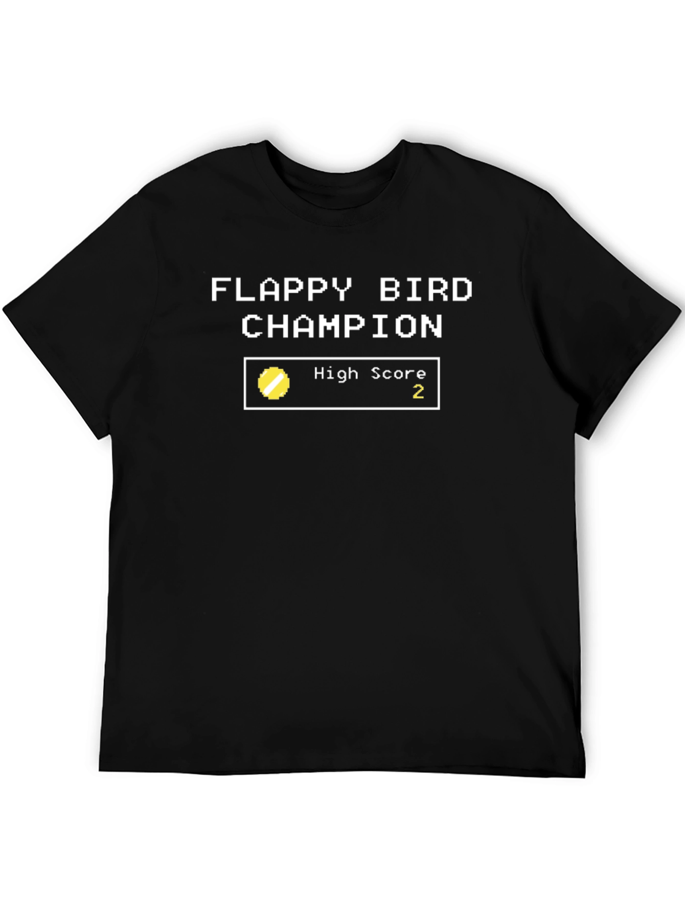 Flappy Bird Champion T-Shirt - Pixel Art Tee